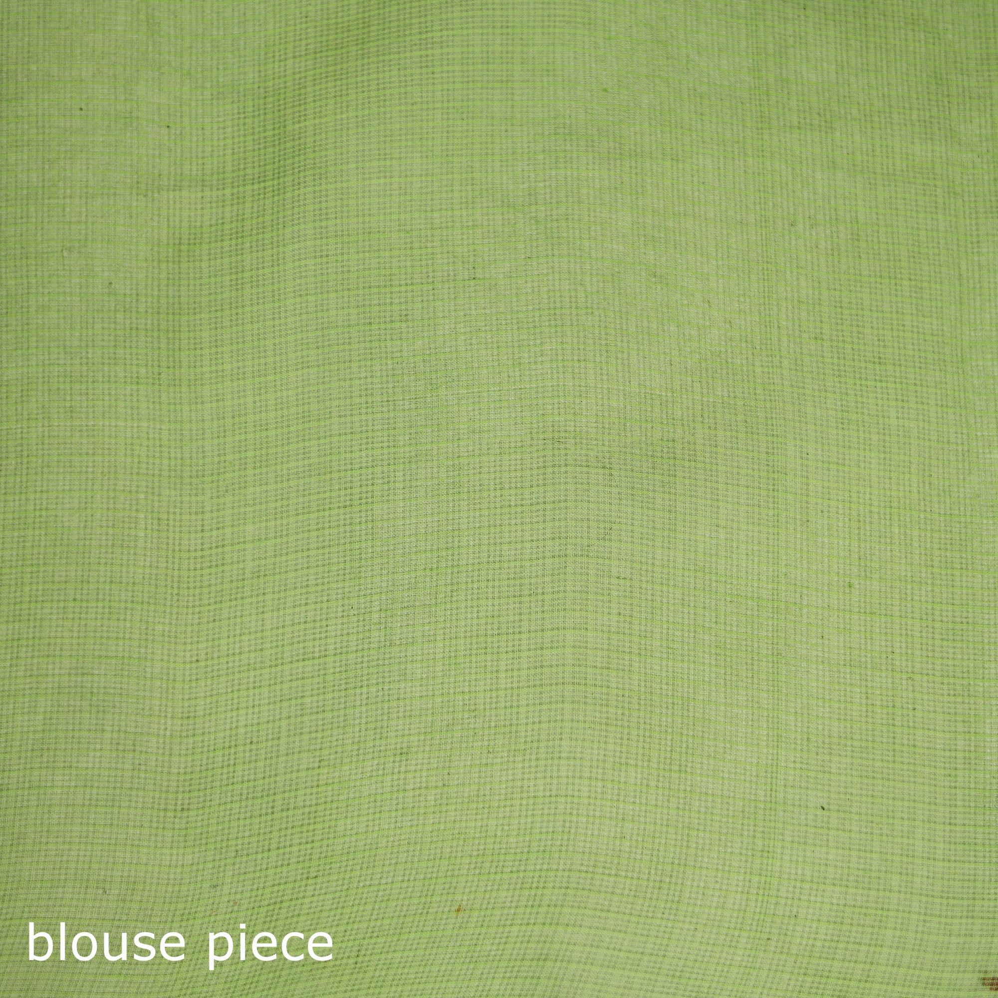 Green - Nazaakat Kota Doria Cotton Plain Saree with Blouse & Jewellery Set 162 - Image 5