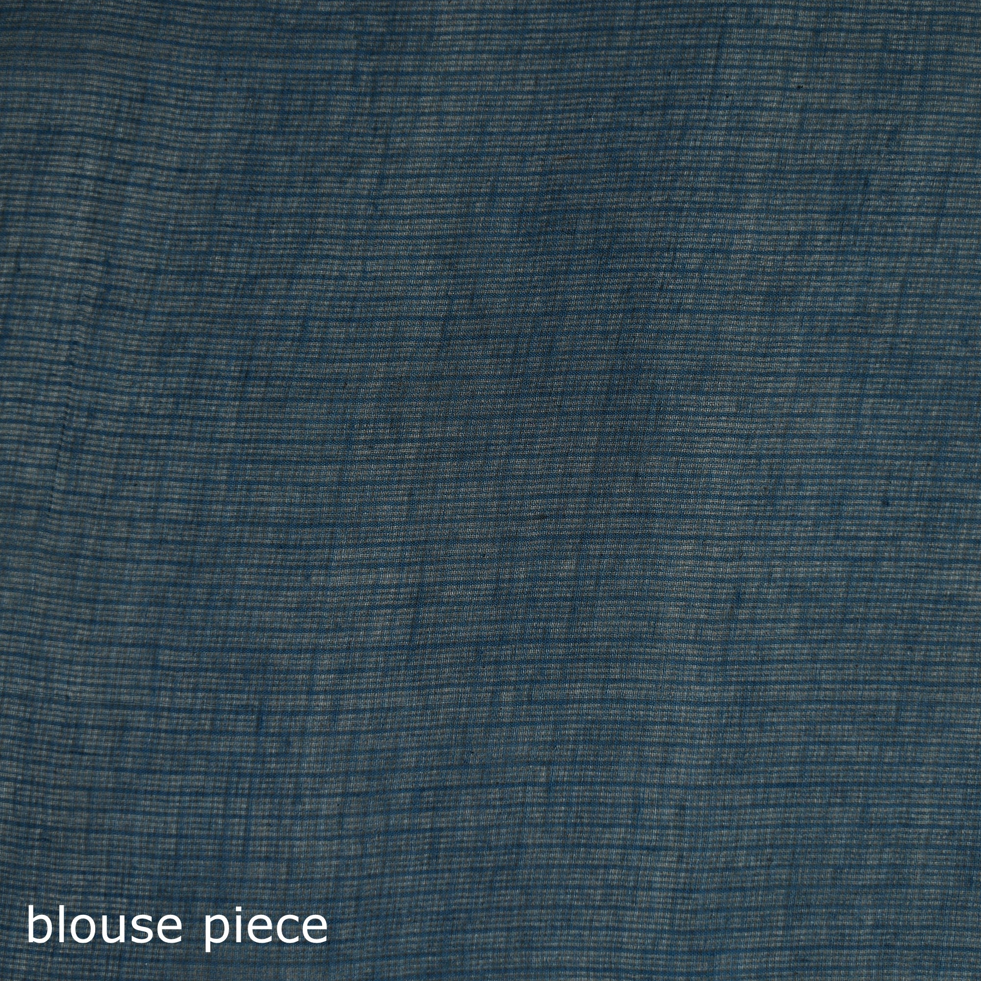 Blue - Nazaakat Kota Doria Cotton Plain Saree with Blouse & Jewellery Set 177 - Image 5