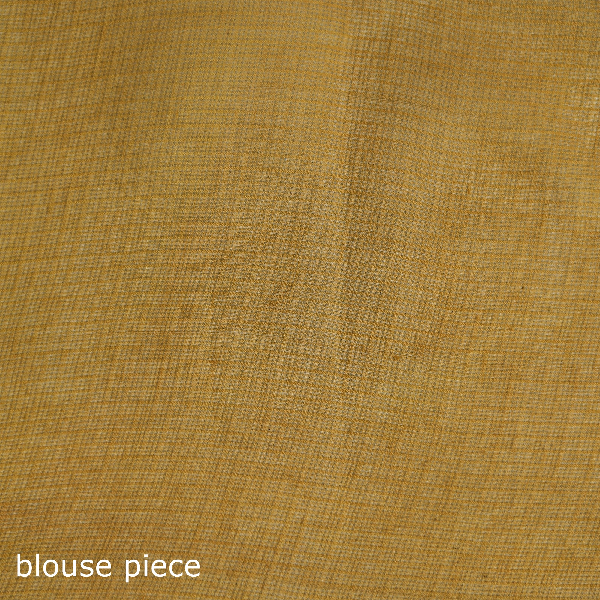 Yellow - Nazaakat Kota Doria Cotton Plain Saree with Blouse & Jewellery Set 184 - Image 5
