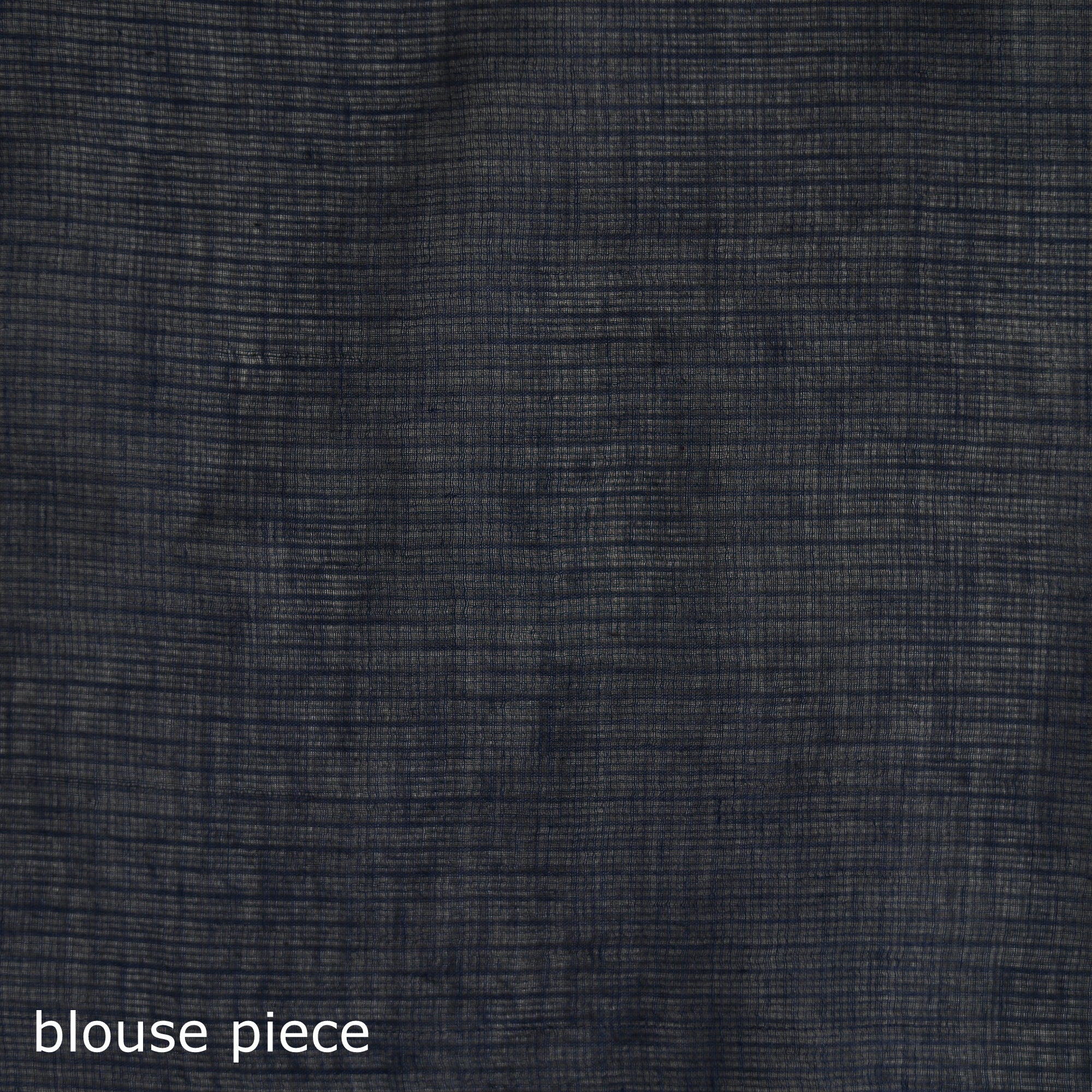 Blue - Nazaakat Kota Doria Cotton Plain Saree with Blouse & Jewellery Set 185 - Image 5