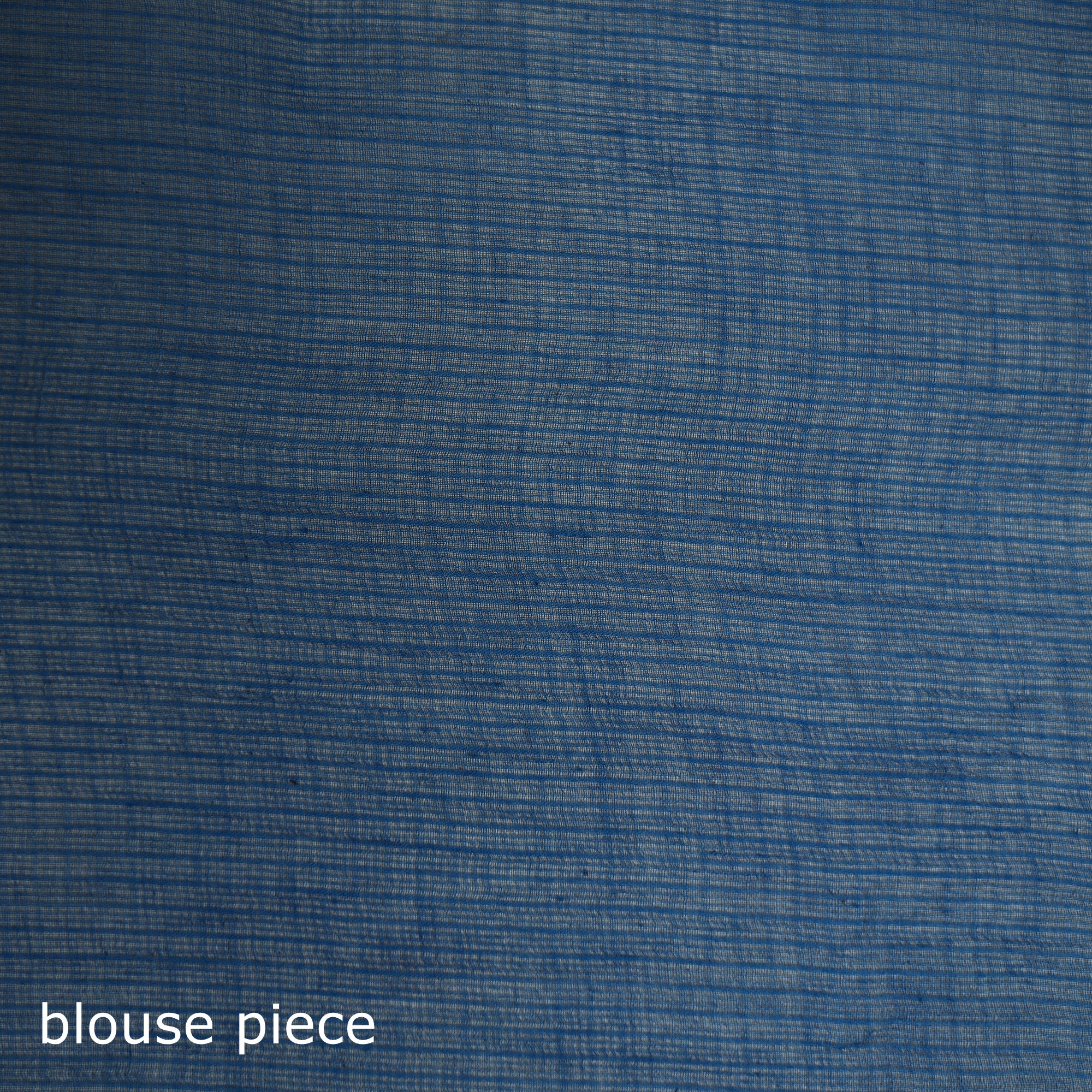 Blue - Nazaakat Kota Doria Cotton Plain Saree with Blouse & Jewellery Set 26 - Image 5