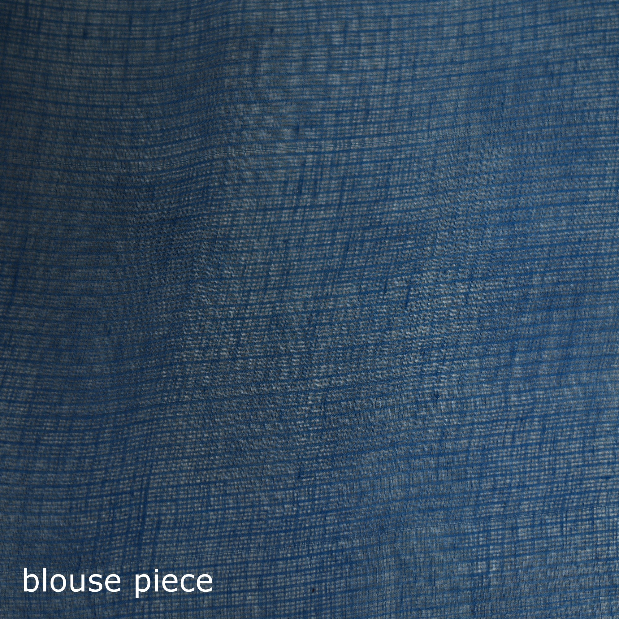 Blue - Nazaakat Kota Doria Cotton Plain Saree with Blouse & Jewellery Set 27 - Image 5