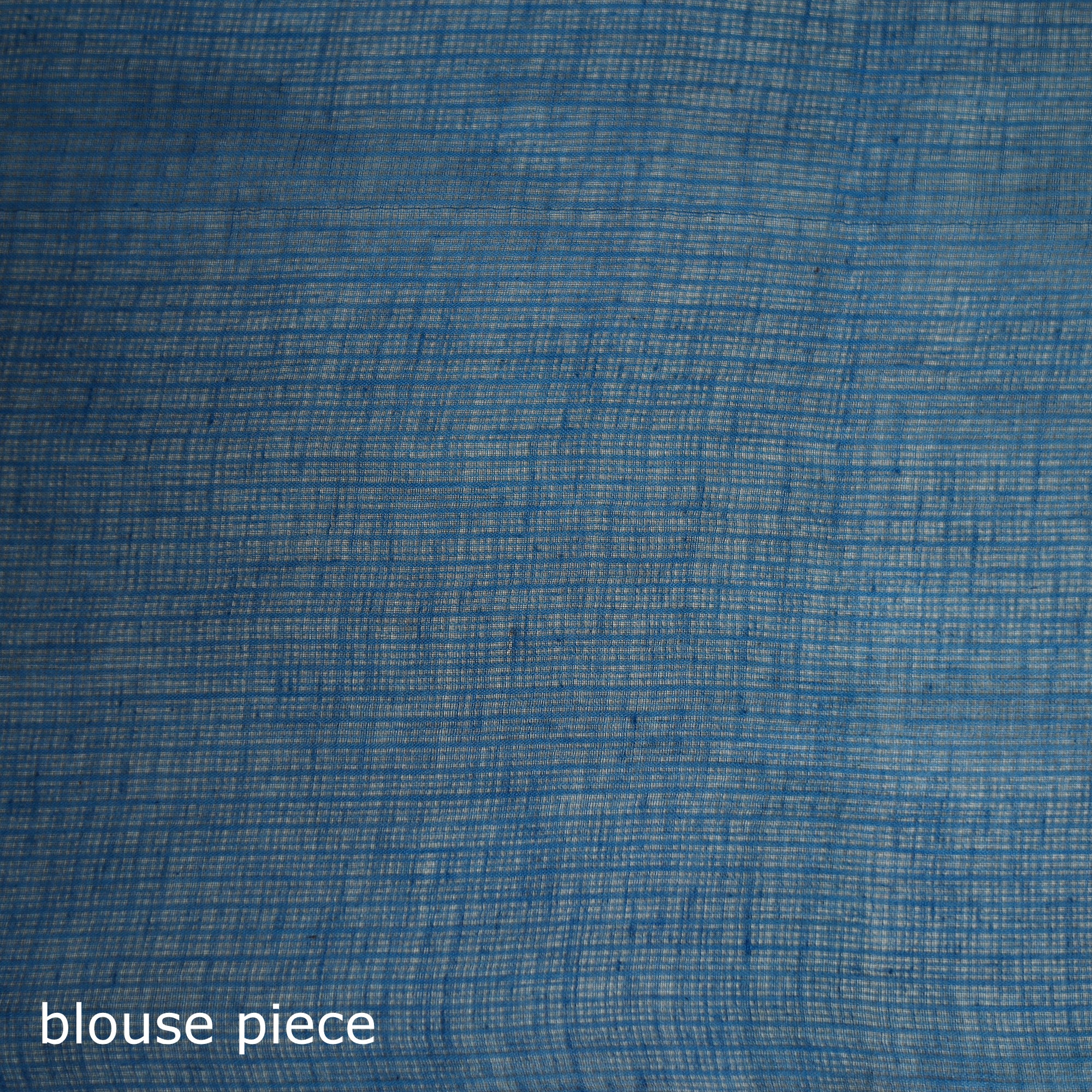 Blue - Nazaakat Kota Doria Cotton Plain Saree with Blouse & Jewellery Set 29 - Image 5