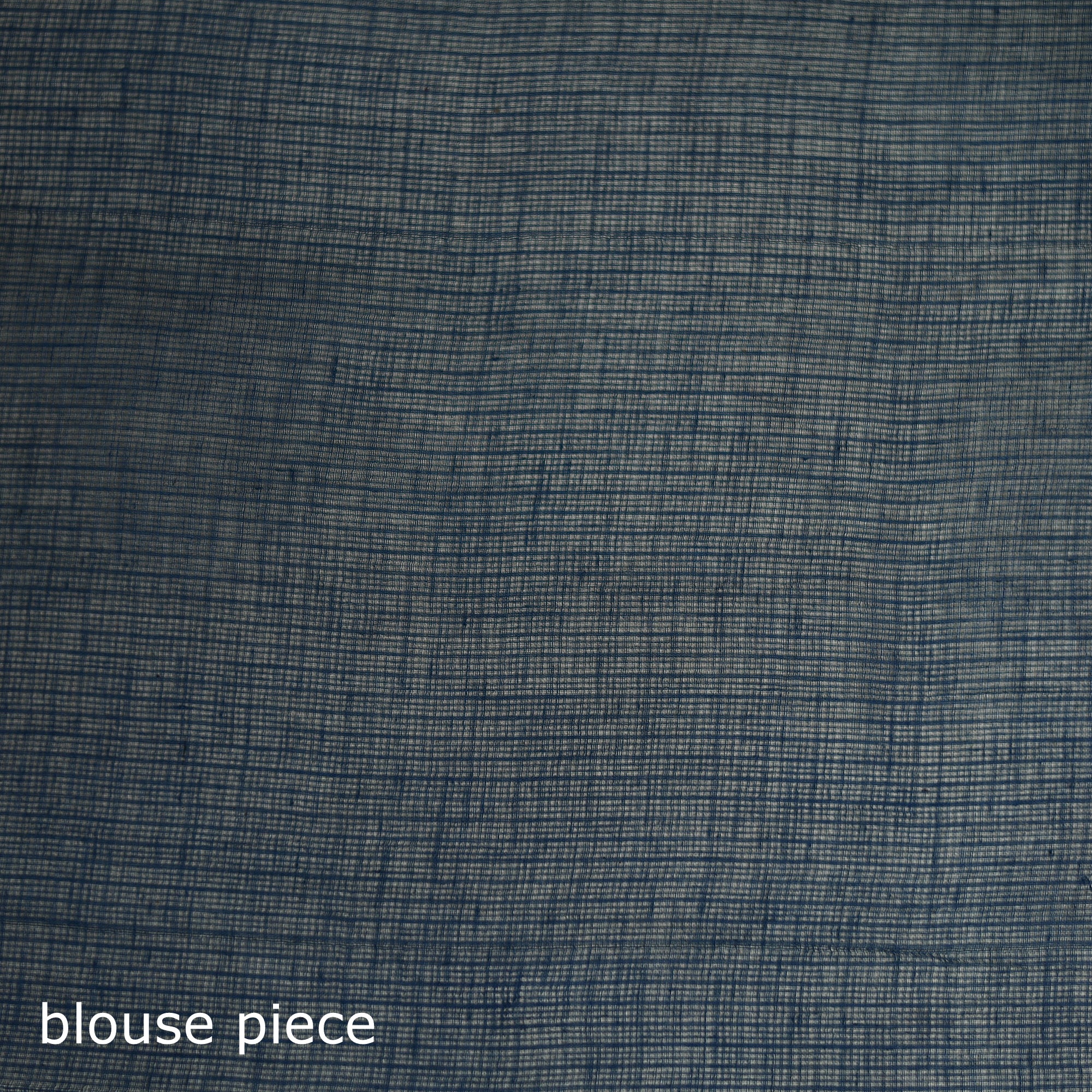 Blue - Nazaakat Kota Doria Cotton Plain Saree with Blouse & Jewellery Set 33 - Image 5