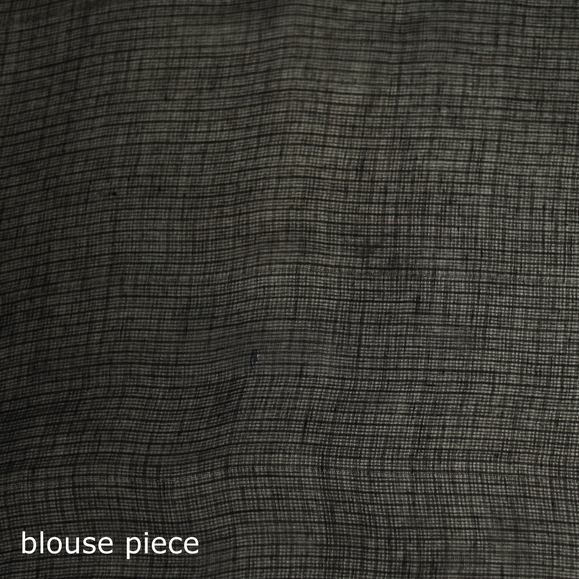 Black - Nazaakat Kota Doria Cotton Plain Saree with Blouse & Jewellery Set 37 - Image 5