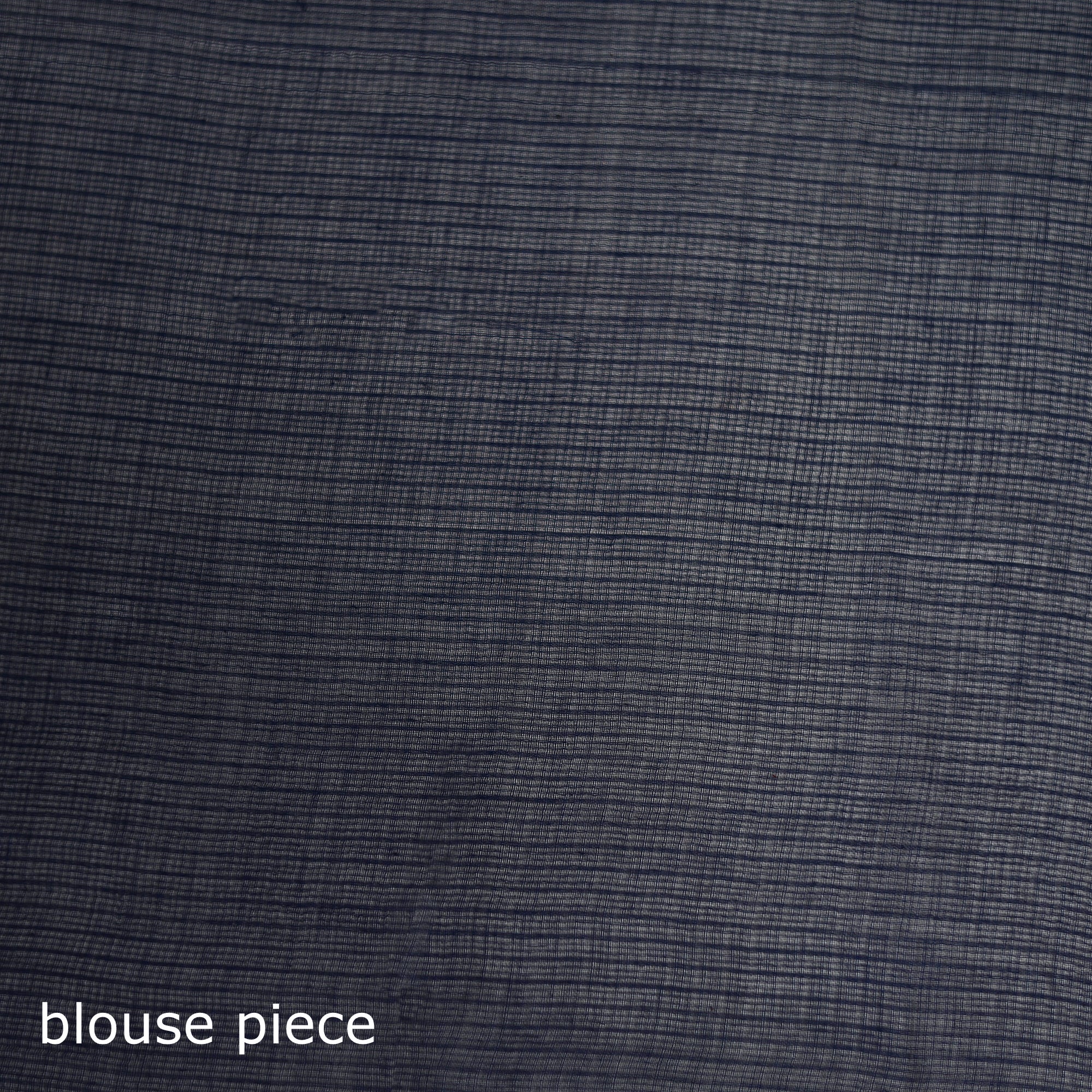 Blue - Nazaakat Kota Doria Cotton Plain Saree with Blouse & Jewellery Set 45 - Image 5