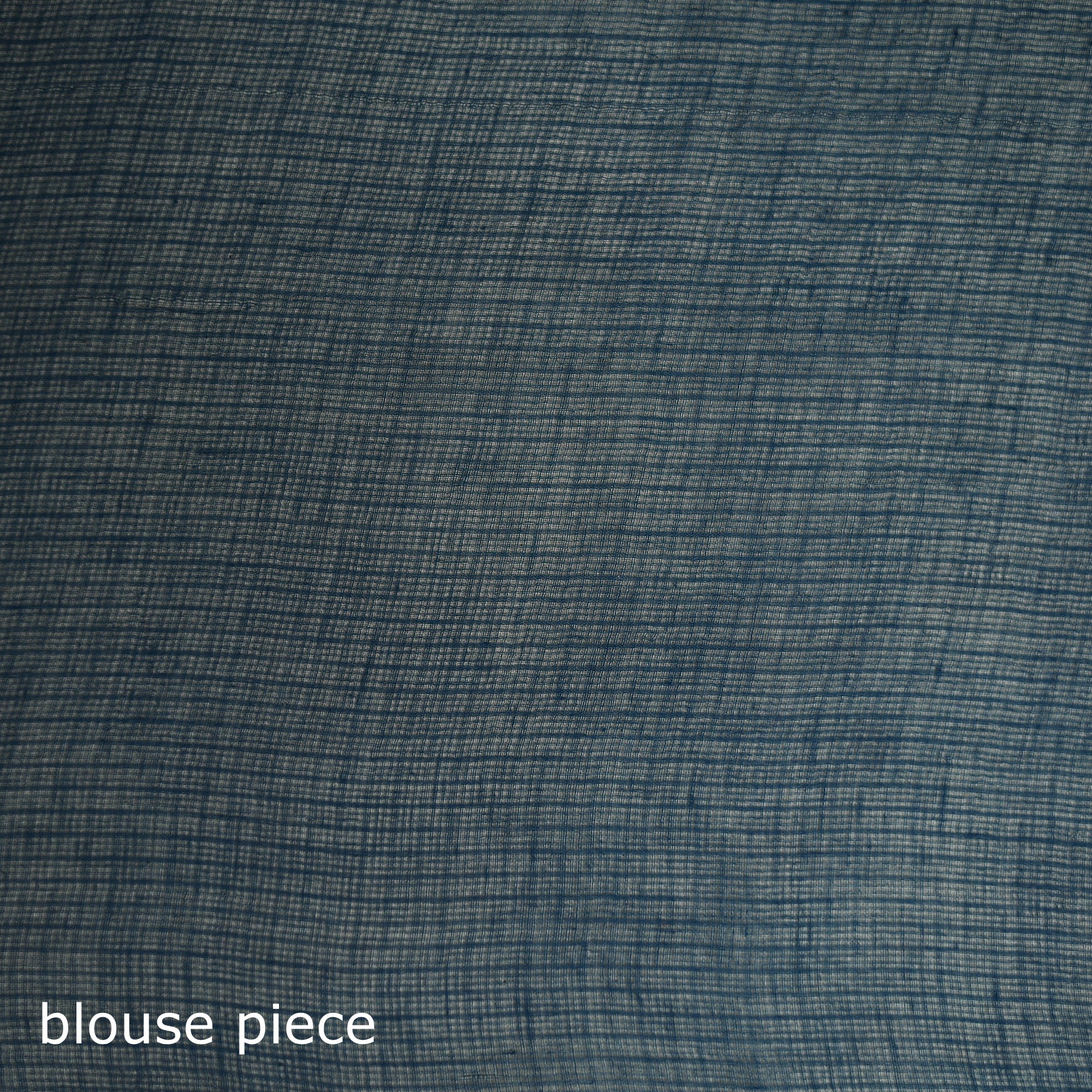 Blue - Nazaakat Kota Doria Cotton Plain Saree with Blouse & Jewellery Set 48 - Image 5