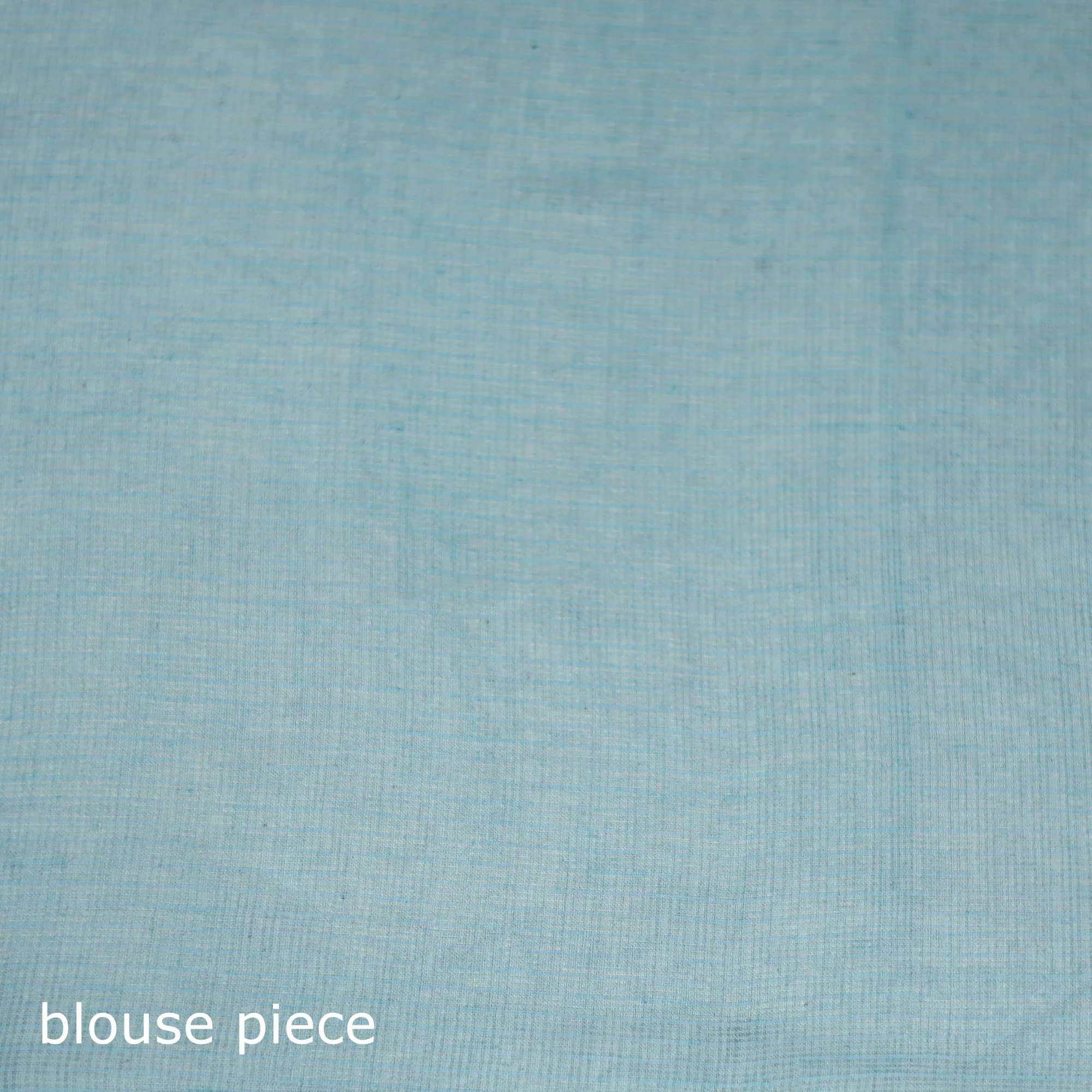Blue - Nazaakat Kota Doria Cotton Plain Saree with Blouse & Jewellery Set 52 - Image 5