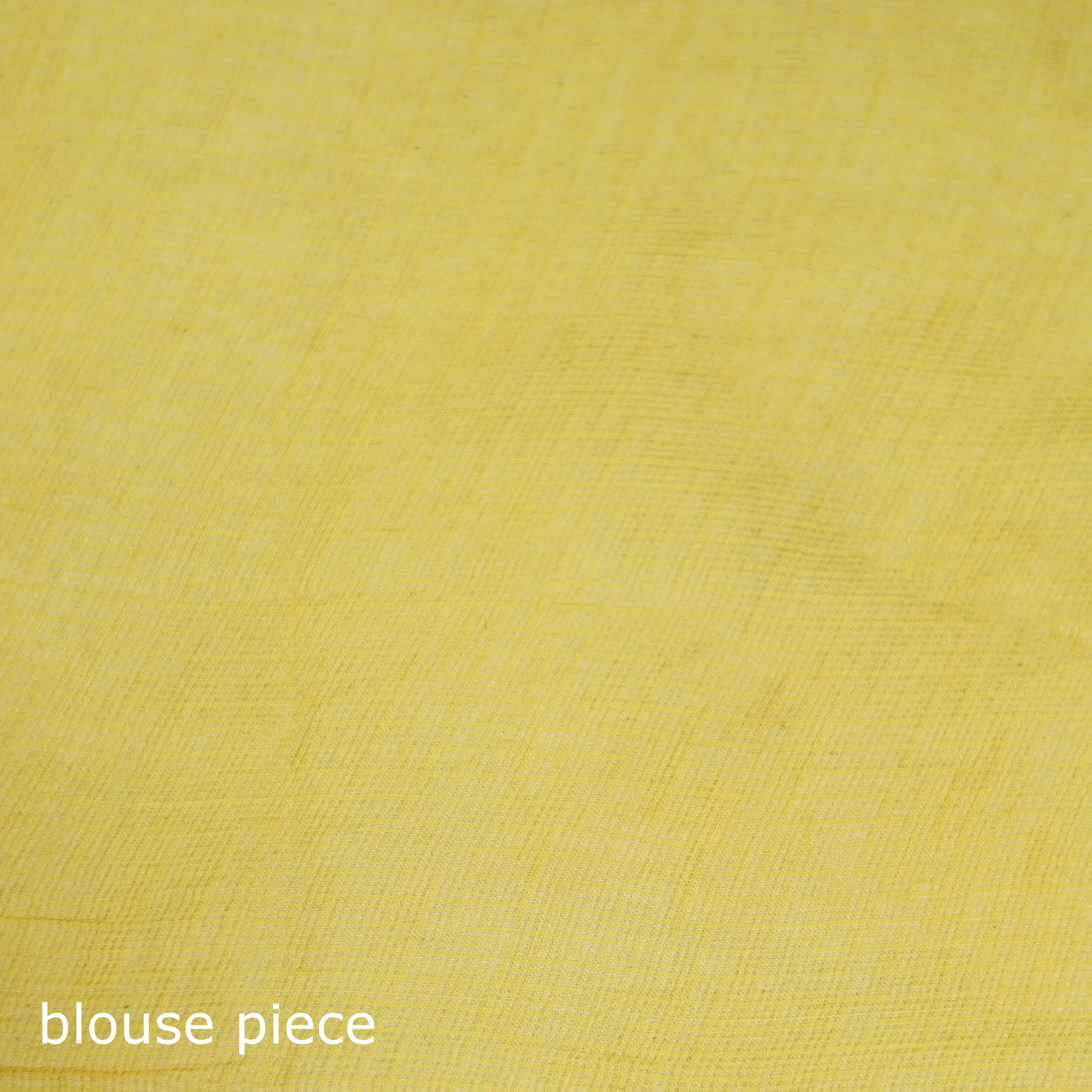 Yellow - Nazaakat Kota Doria Cotton Plain Saree with Blouse & Jewellery Set 58 - Image 5