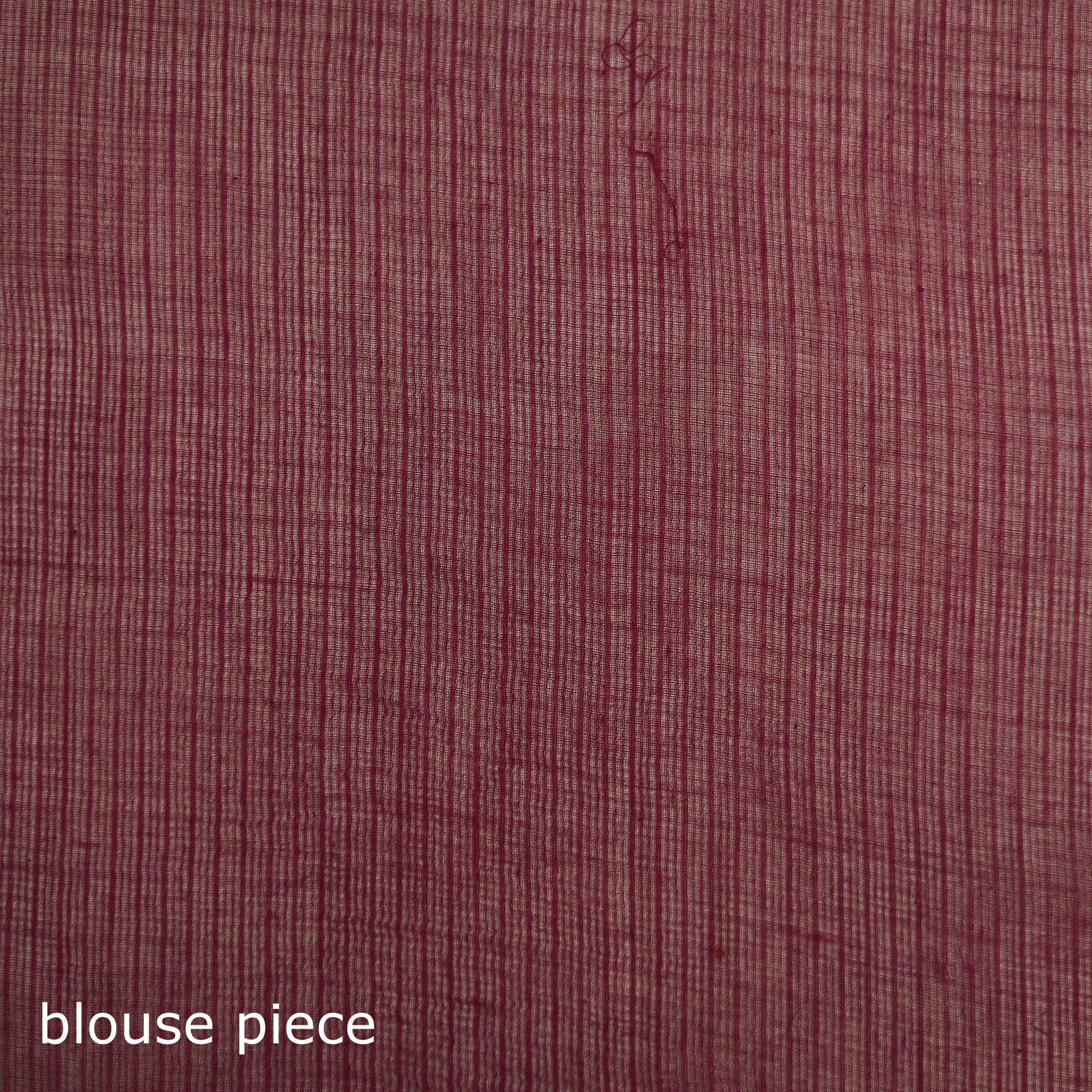 Purple - Nazaakat Kota Doria Cotton Plain Saree with Blouse & Jewellery Set 73 - Image 5