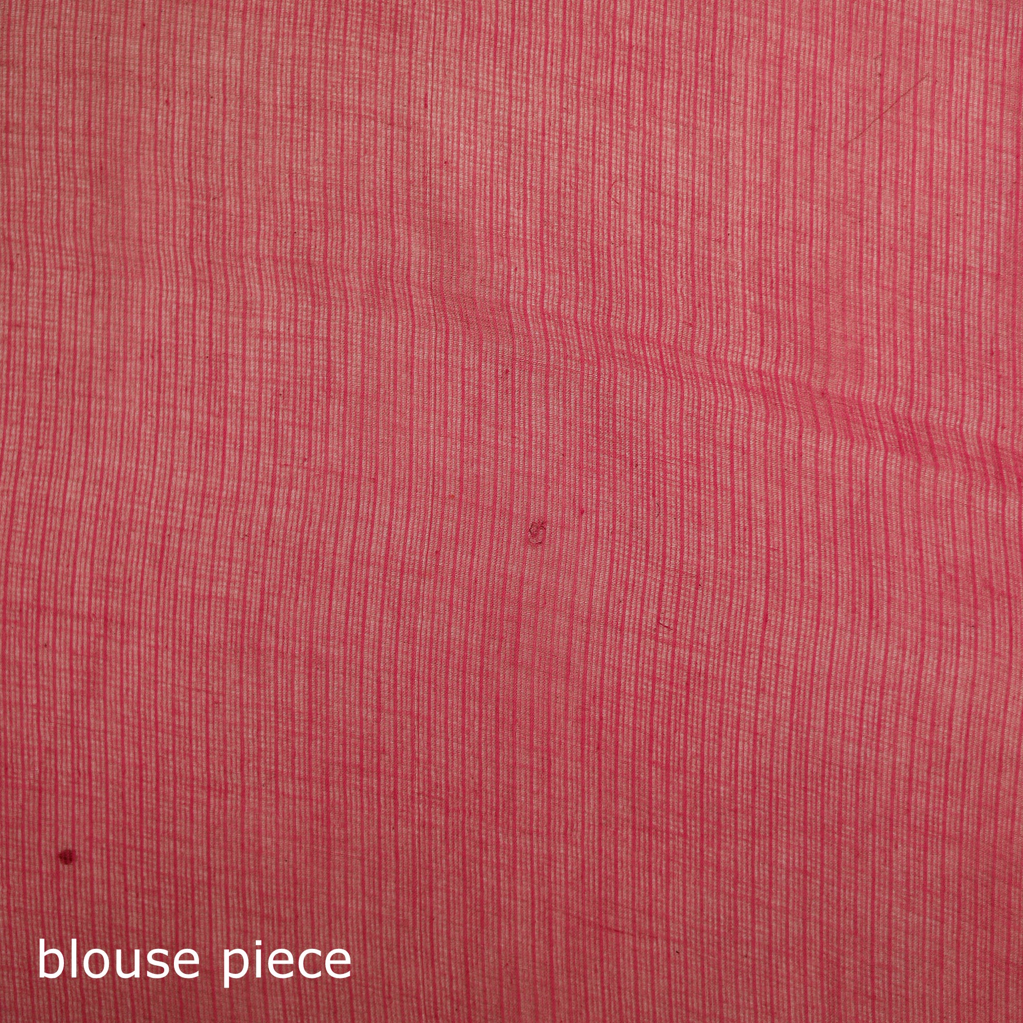Pink - Nazaakat Kota Doria Cotton Plain Saree with Blouse & Jewellery Set 75 - Image 5