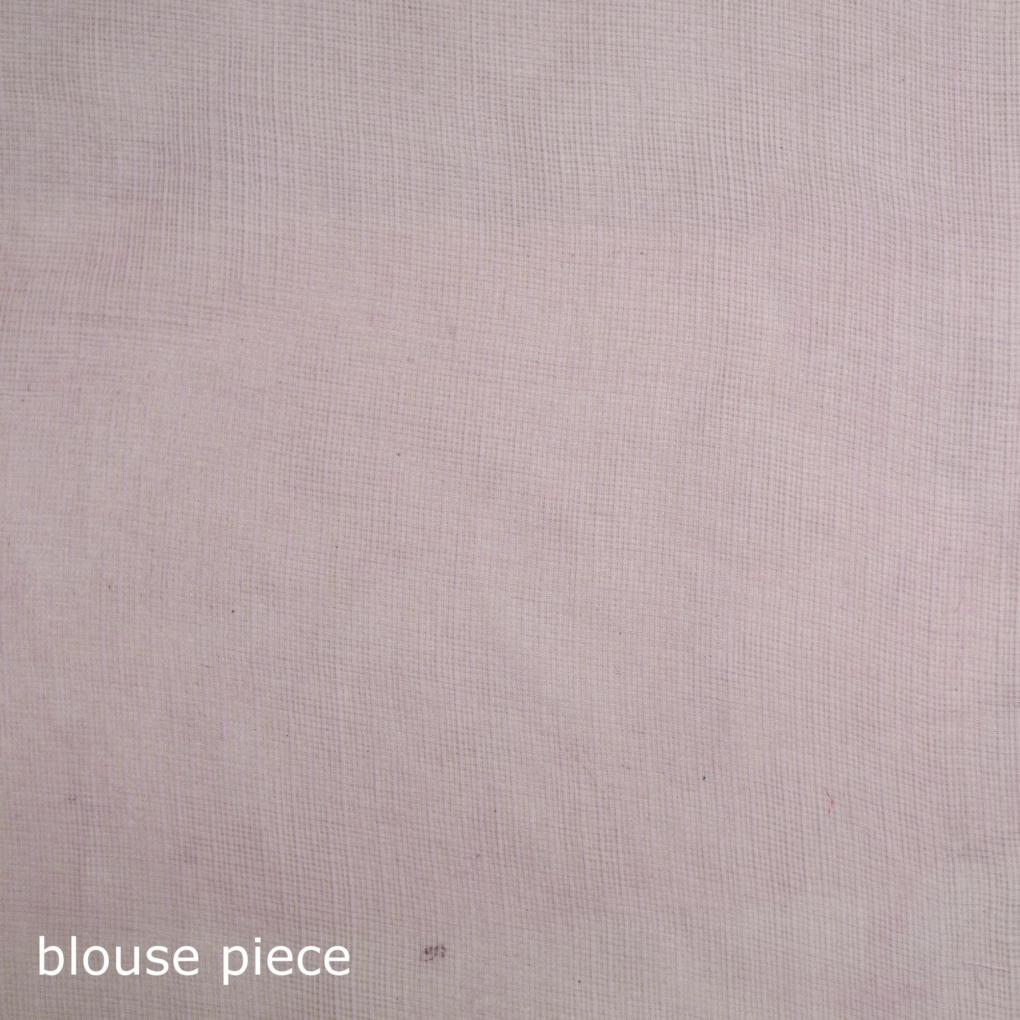Purple - Nazaakat Kota Doria Cotton Plain Saree with Blouse & Jewellery Set 76 - Image 5