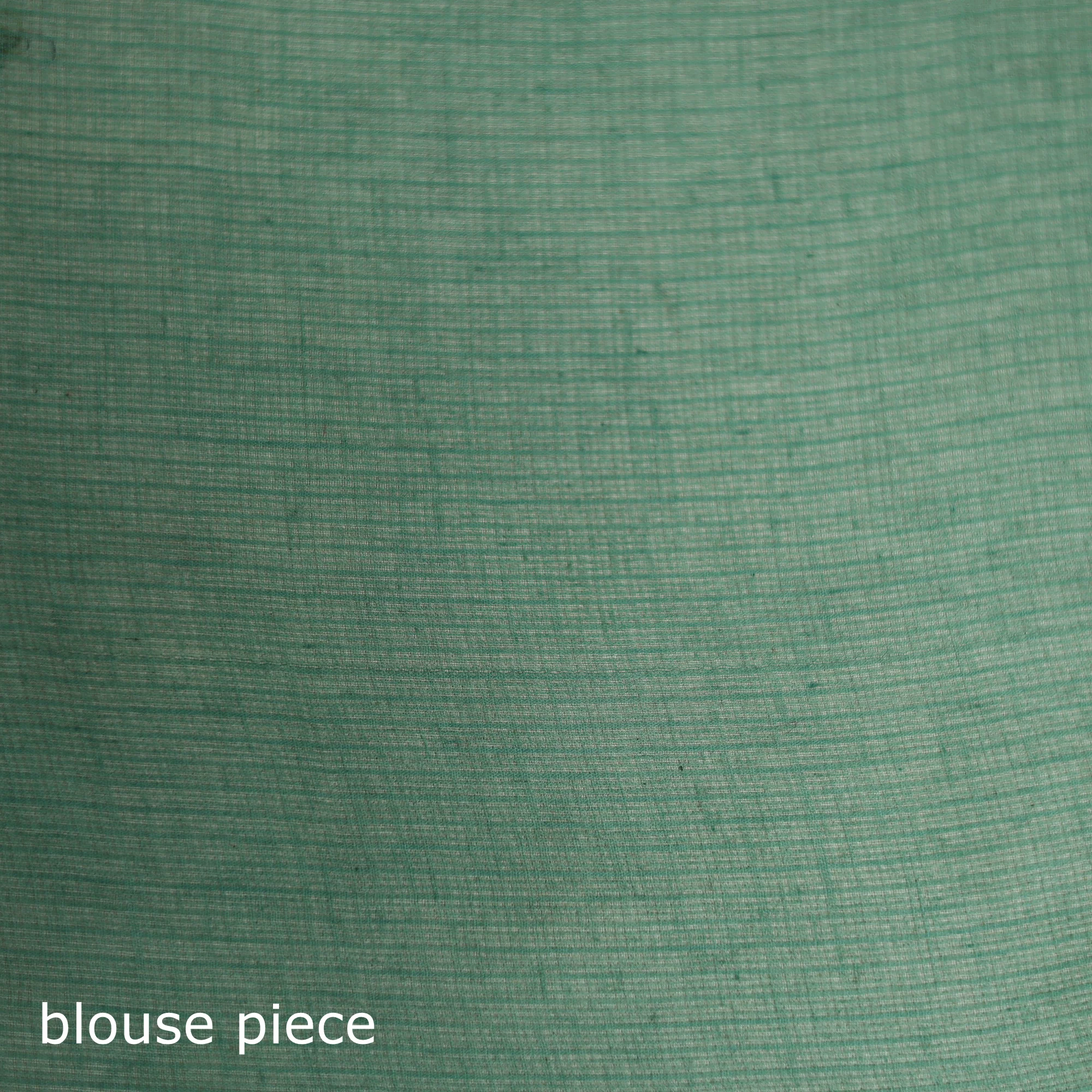Green - Nazaakat Kota Doria Cotton Plain Saree with Blouse & Jewellery Set 77 - Image 5
