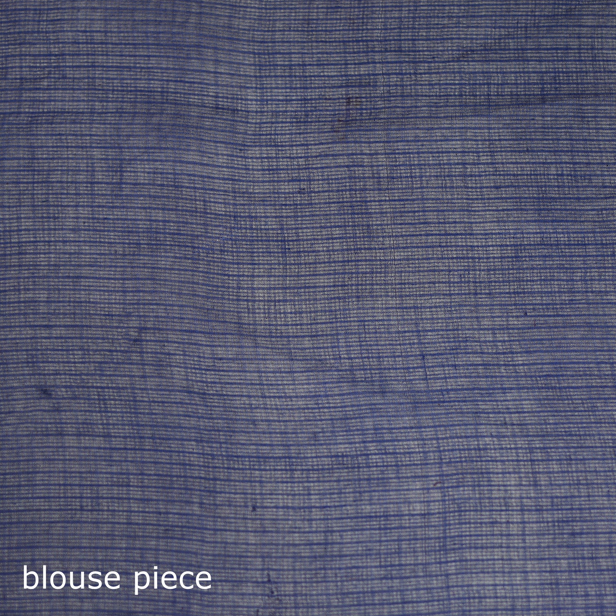 Blue - Nazaakat Kota Doria Cotton Plain Saree with Blouse & Jewellery Set 80 - Image 5