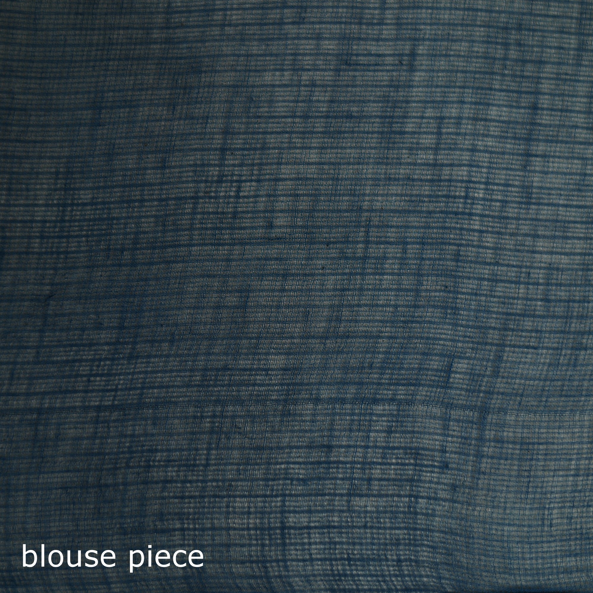 Blue - Nazaakat Kota Doria Cotton Plain Saree with Blouse & Jewellery Set 85 - Image 5