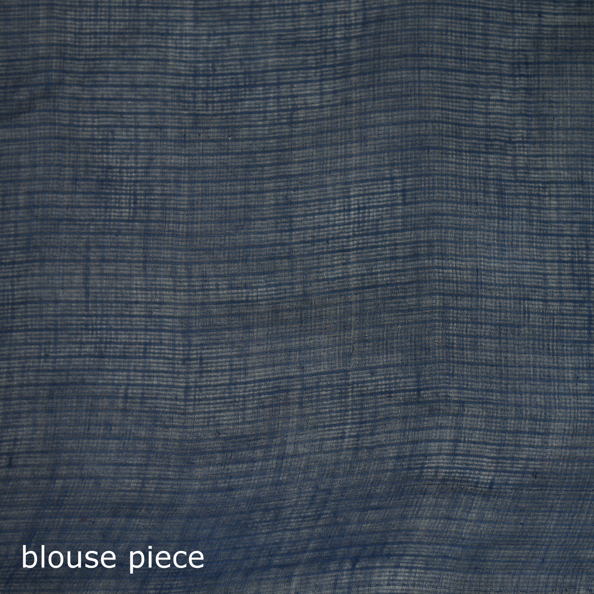 Blue - Nazaakat Kota Doria Cotton Plain Saree with Blouse & Jewellery Set 91 - Image 5