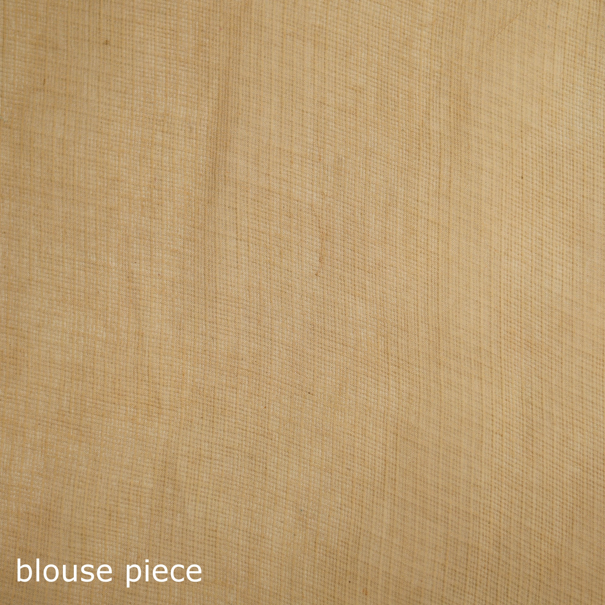 Beige - Nazaakat Kota Doria Cotton Plain Saree with Blouse & Jewellery Set 92 - Image 5