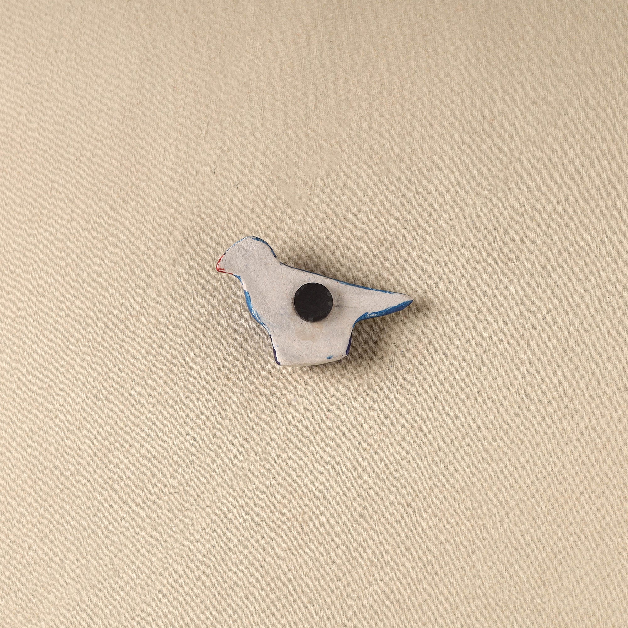 Blue - Parrot Original Blue Pottery Ceramic Fridge Magnet 104 - Image 2