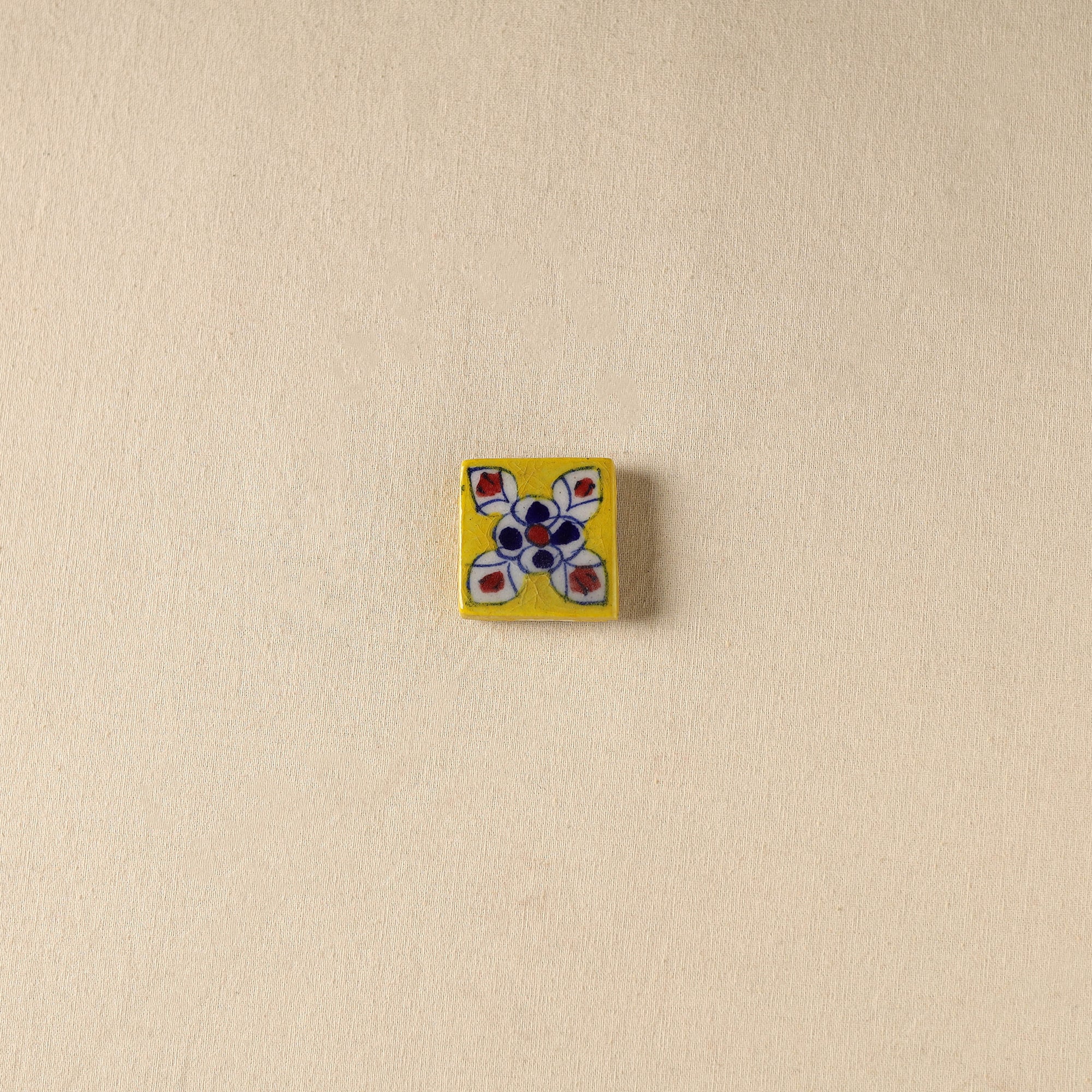 Yellow - Original Blue Pottery Ceramic Fridge Magnet 14
