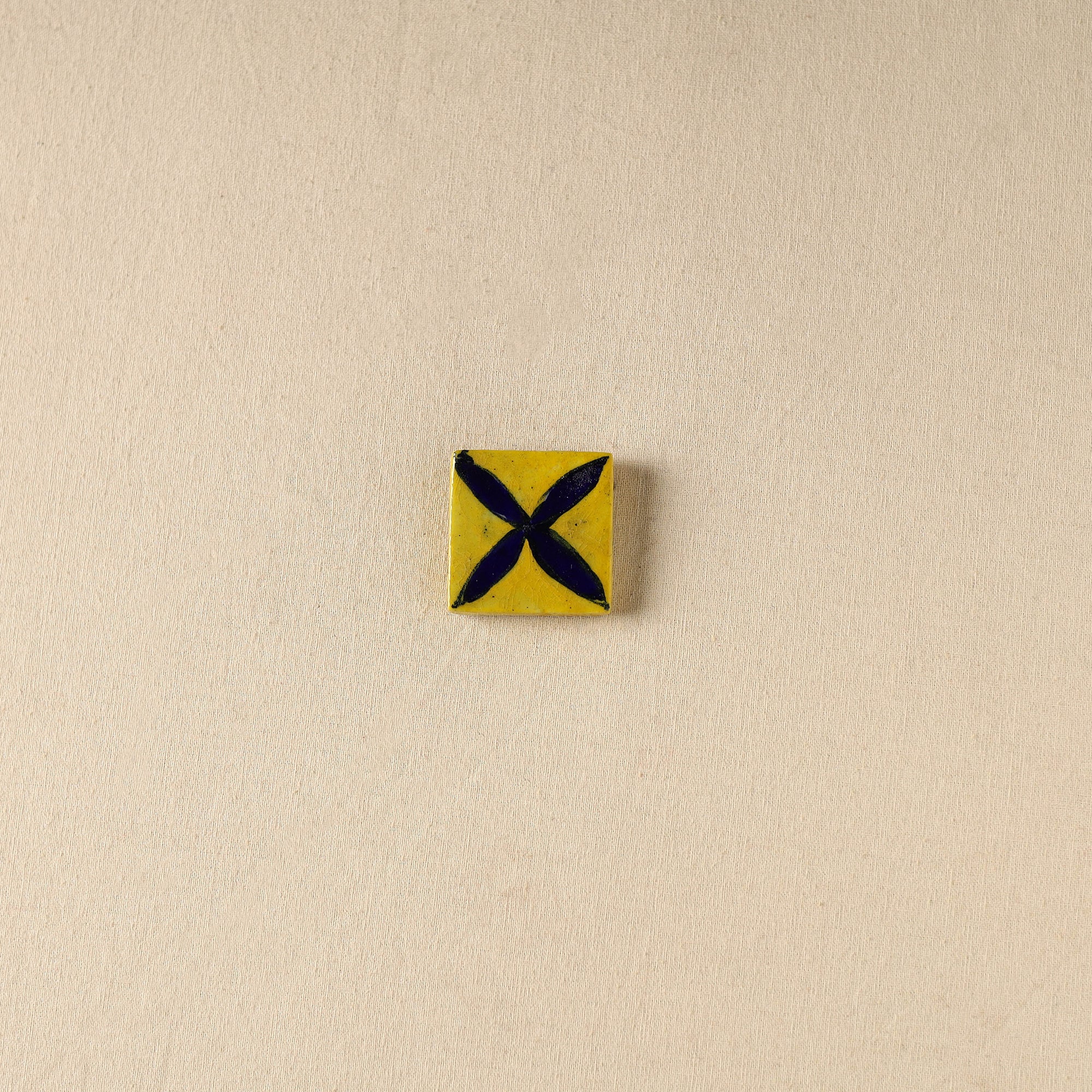Yellow - Original Blue Pottery Ceramic Fridge Magnet 16