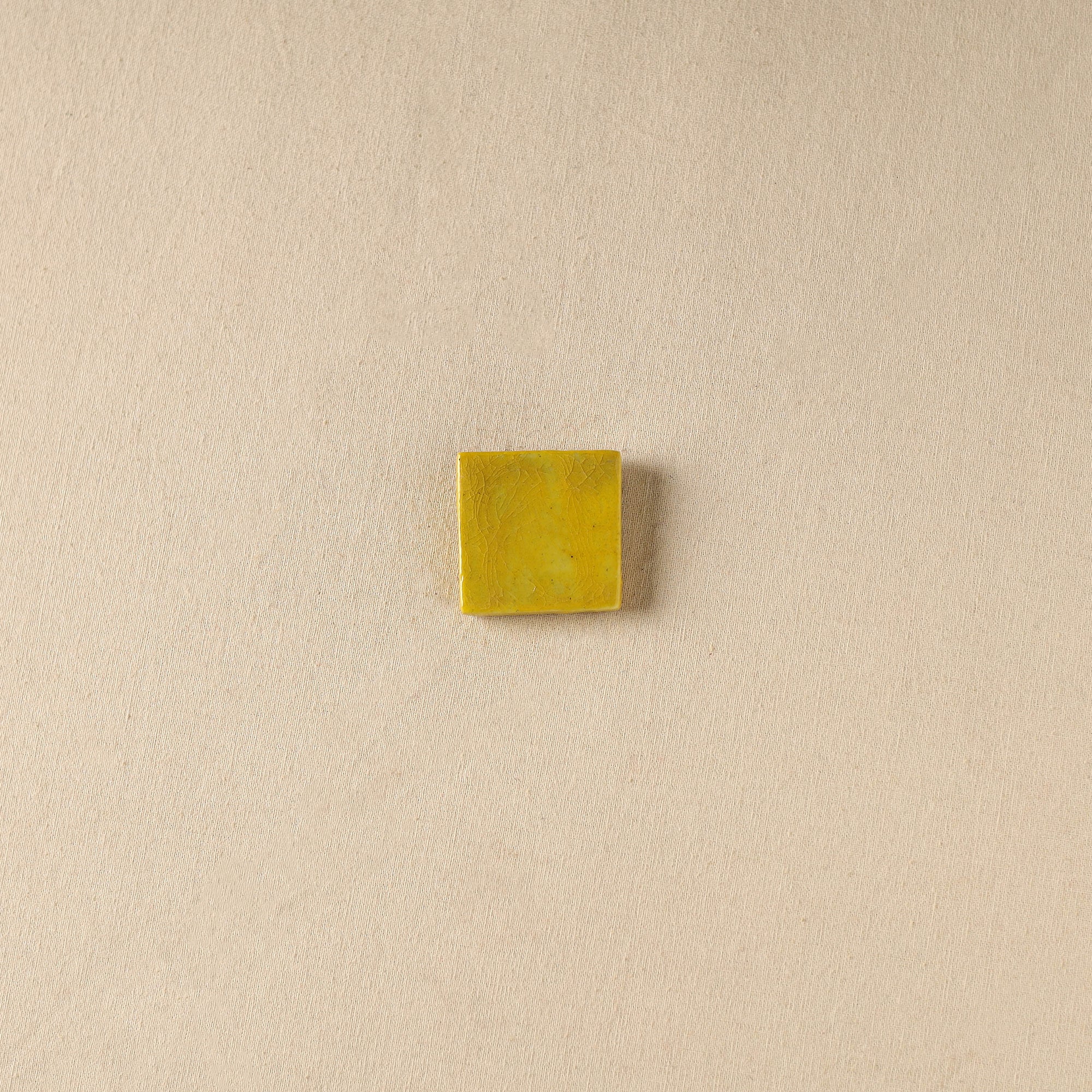 Yellow - Original Blue Pottery Ceramic Fridge Magnet 22