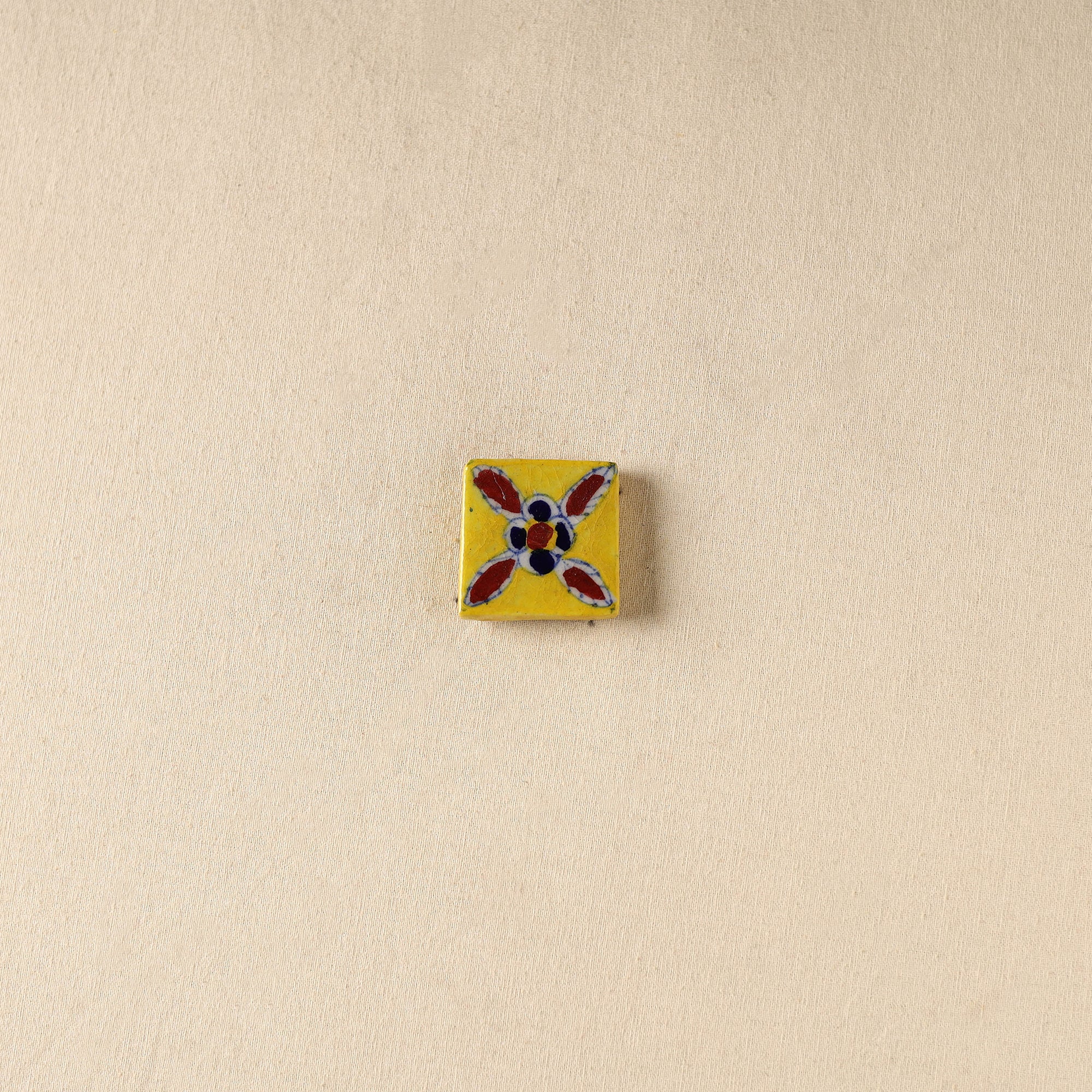 Yellow - Original Blue Pottery Ceramic Fridge Magnet 34