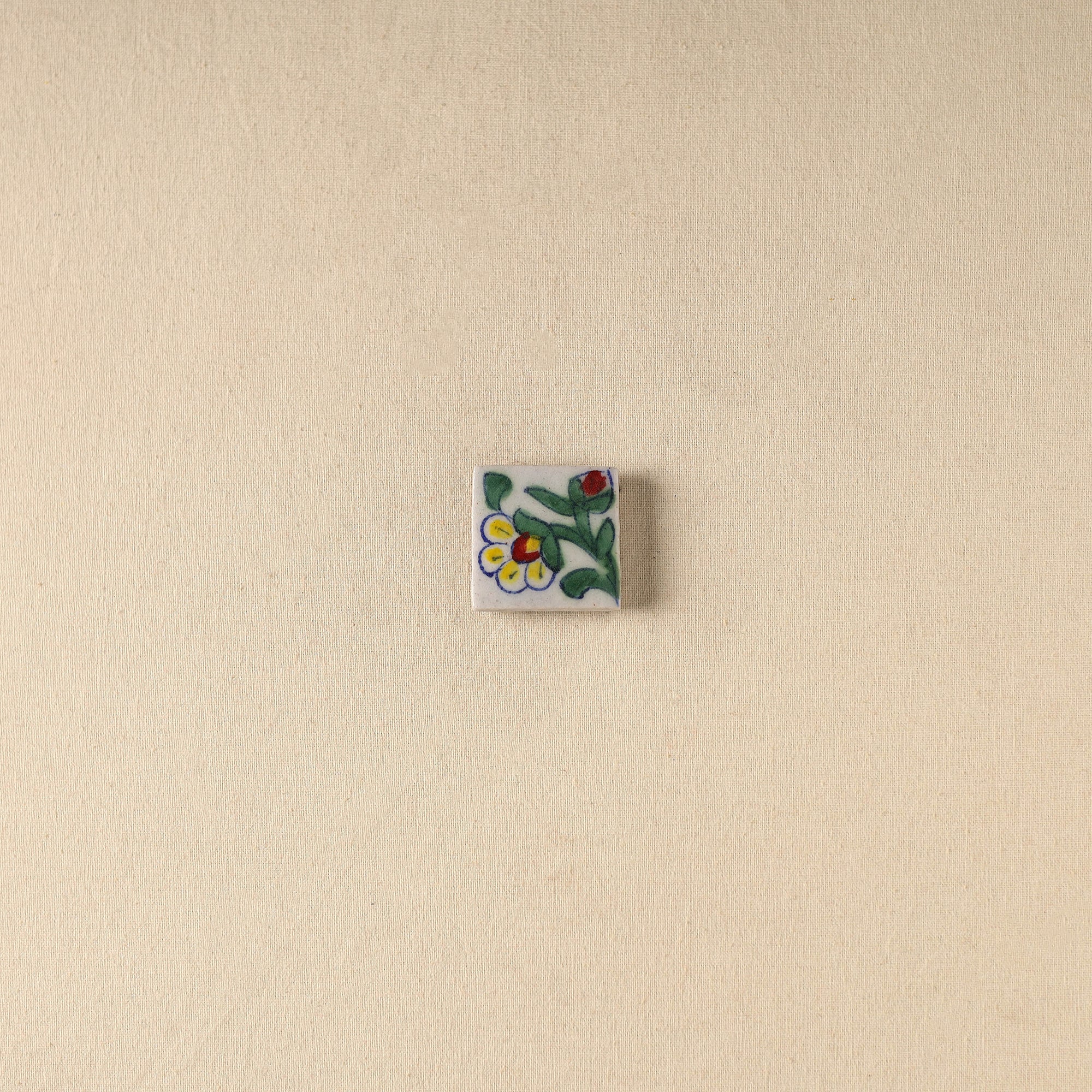 Green - Original Blue Pottery Ceramic Fridge Magnet 39