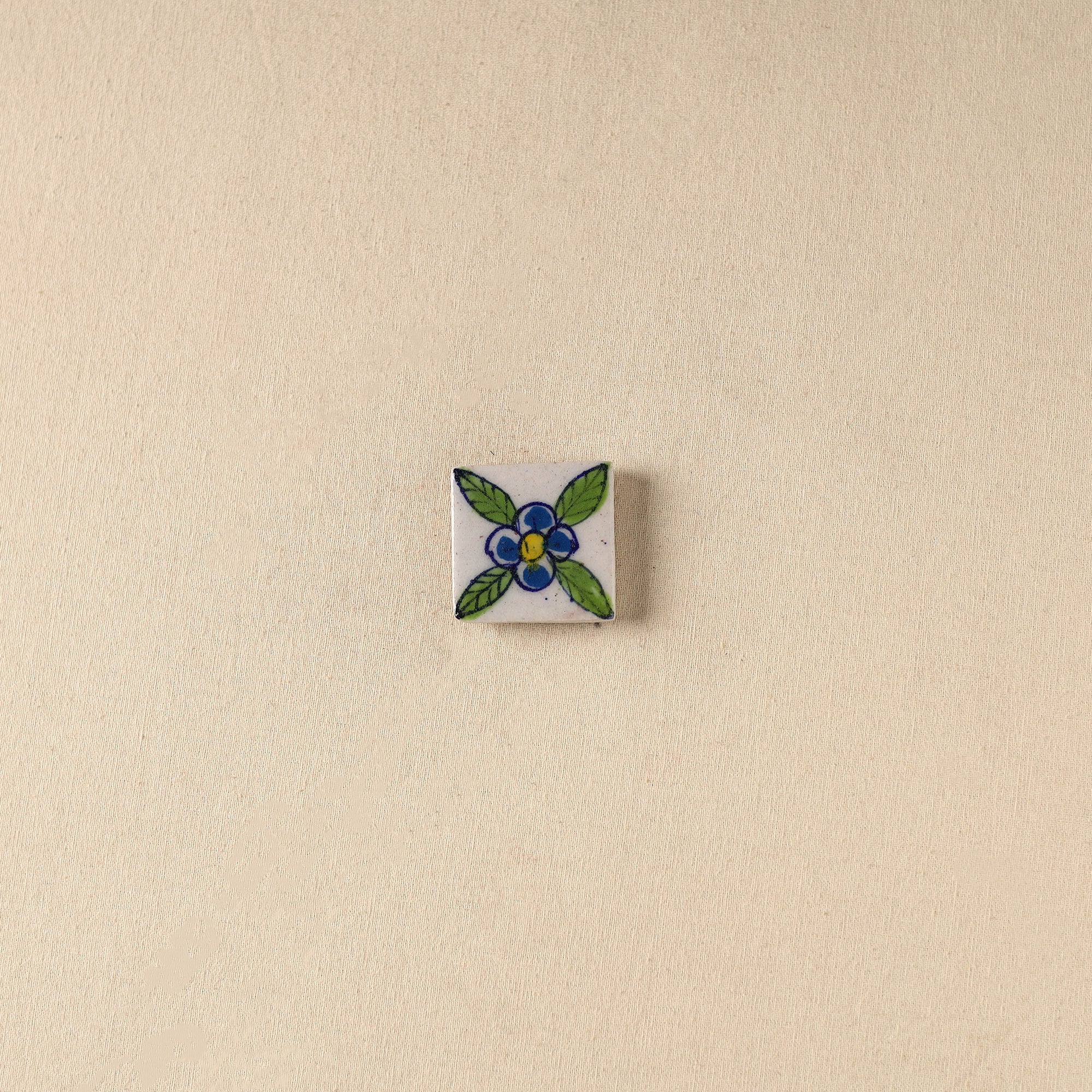 Green - Original Blue Pottery Ceramic Fridge Magnet 42