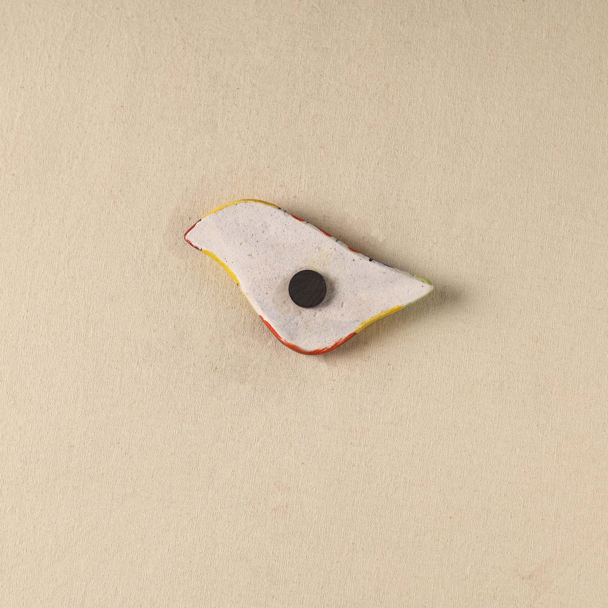 Yellow - Bird Original Blue Pottery Ceramic Fridge Magnet 63 - Image 2