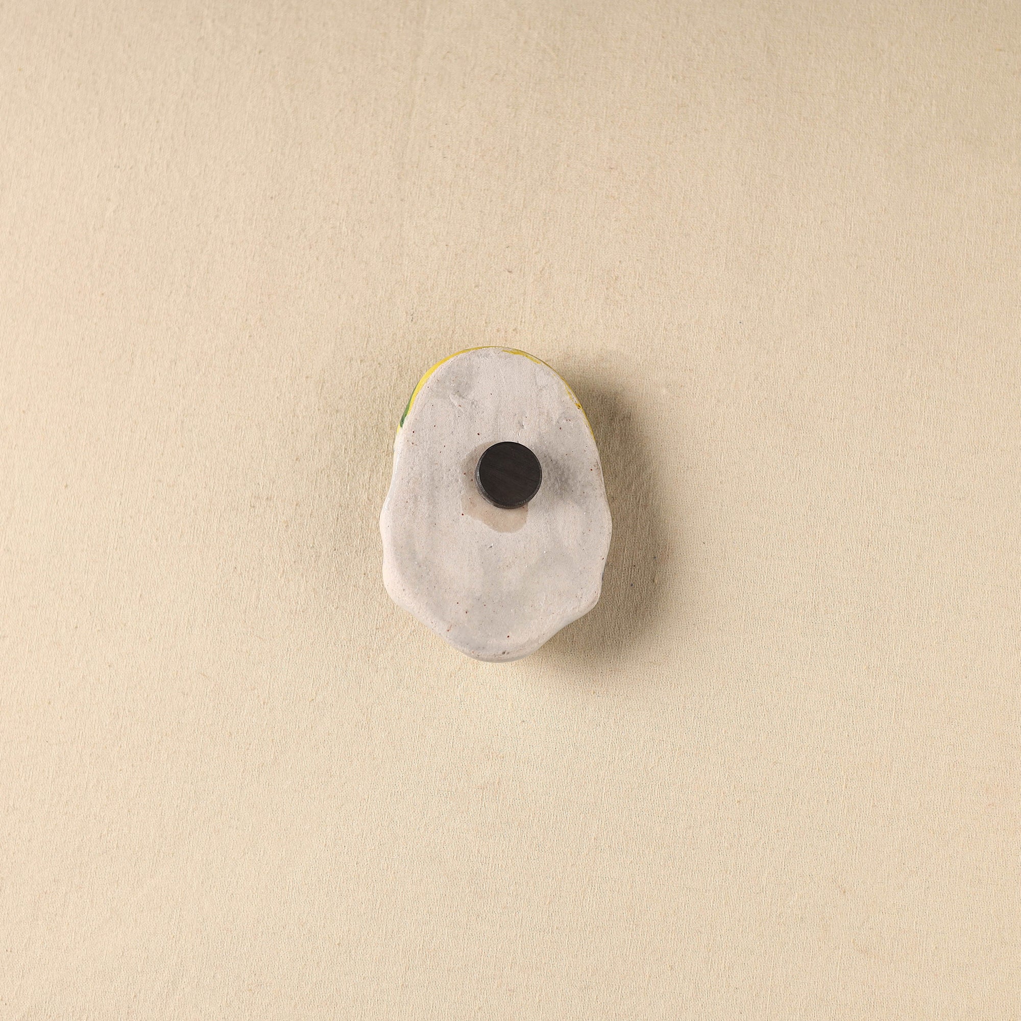 White - Face Original Blue Pottery Ceramic Fridge Magnet 86 - Image 2