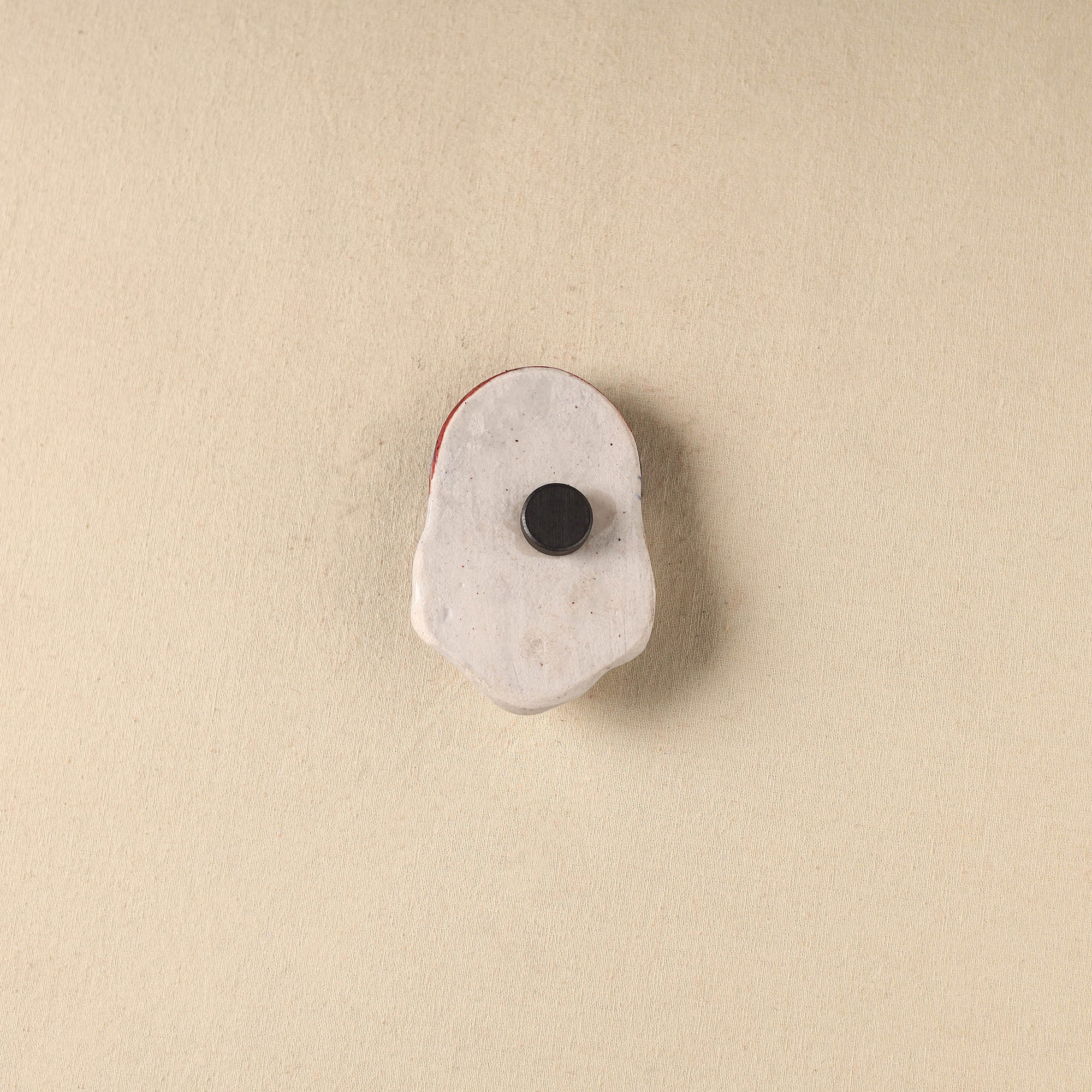 White - Face Original Blue Pottery Ceramic Fridge Magnet 90 - Image 2