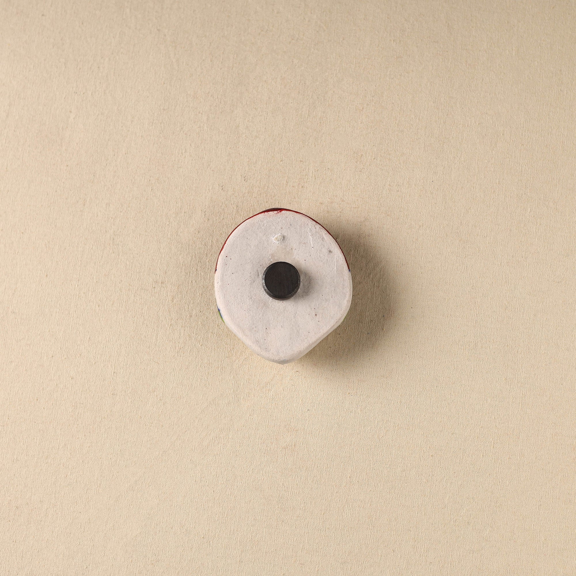 White - Face Original Blue Pottery Ceramic Fridge Magnet 91 - Image 2