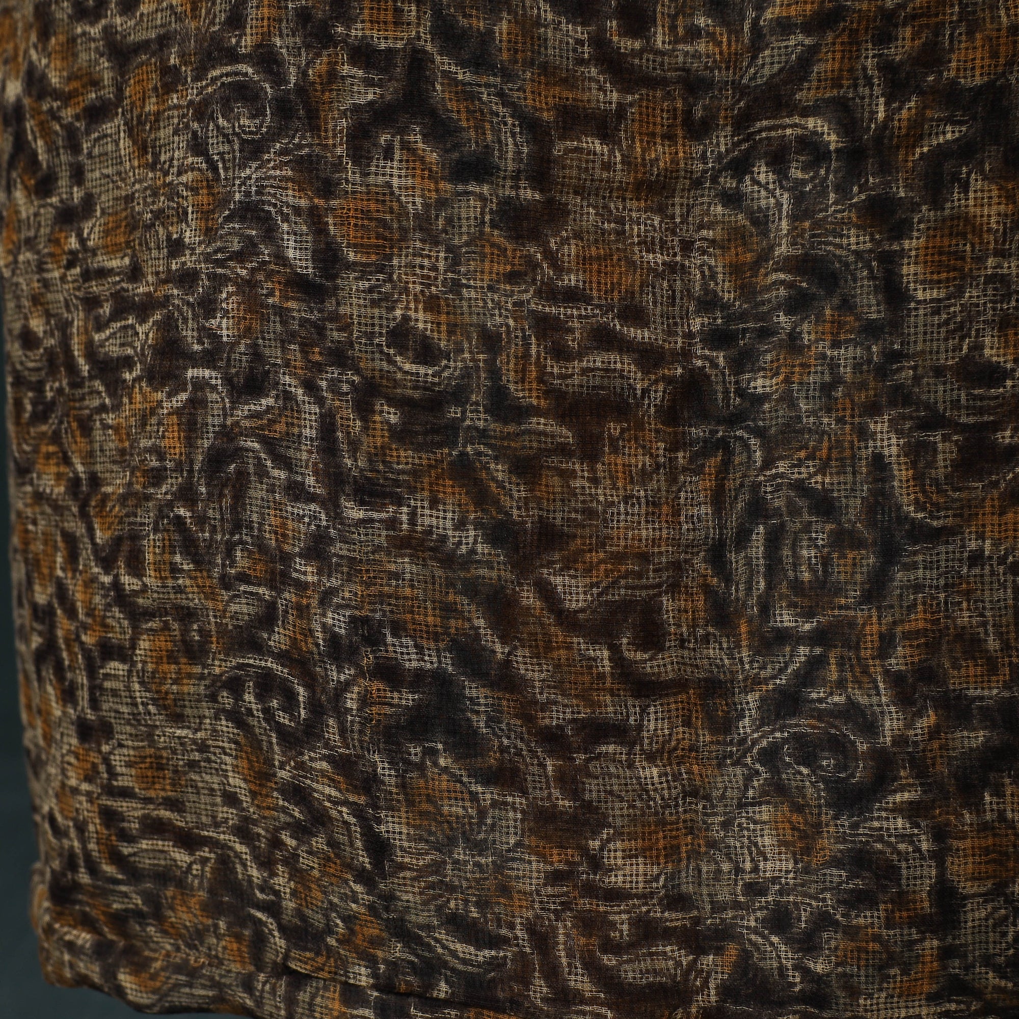 Pedana Kalamkari Block Print Kota Doria Cotton 2pc Unstitched Dress Material Kurta Set 38 - Image 5