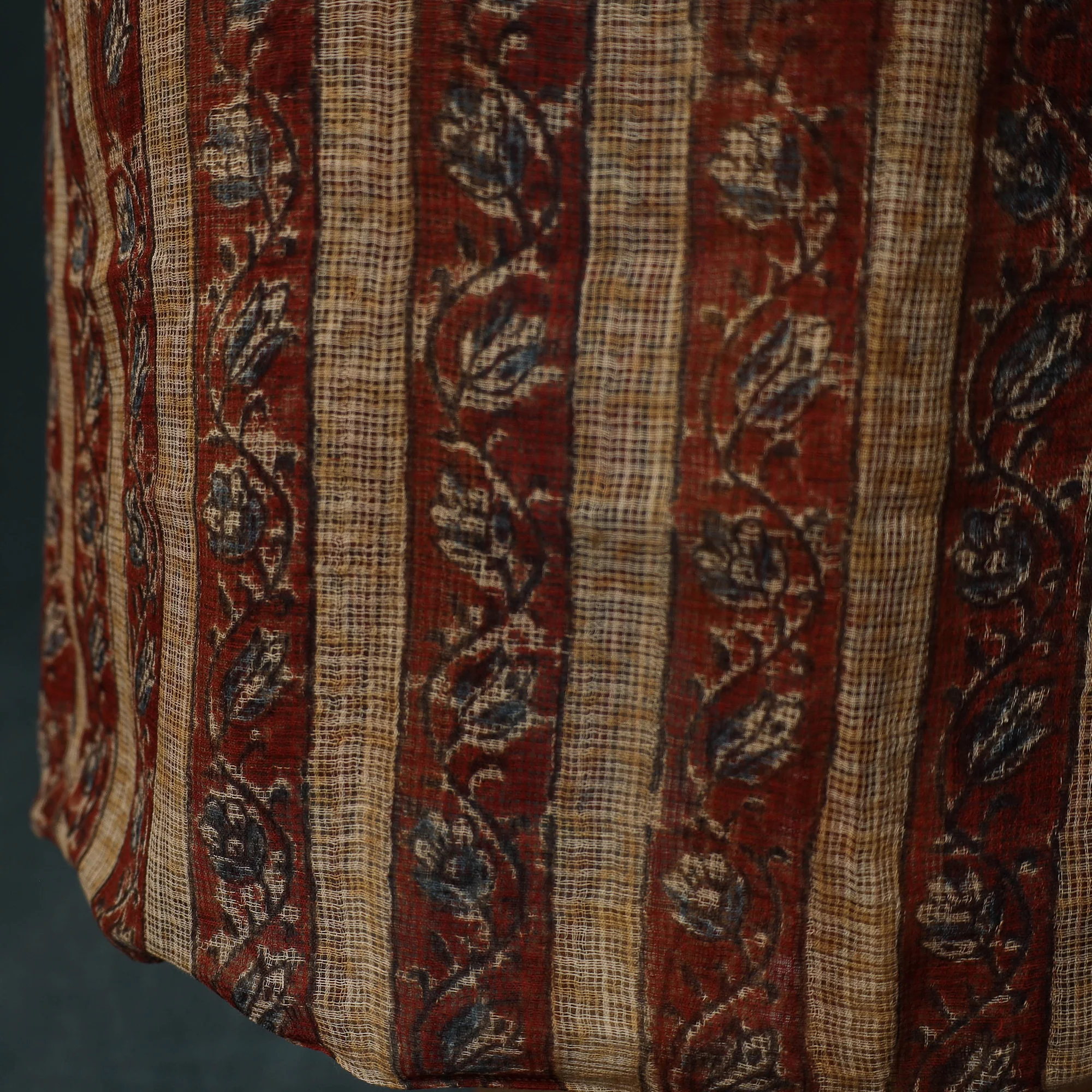 Pedana Kalamkari Block Print Kota Doria Cotton 2pc Unstitched Dress Material Kurta Set 41   -1 41 - Image 5