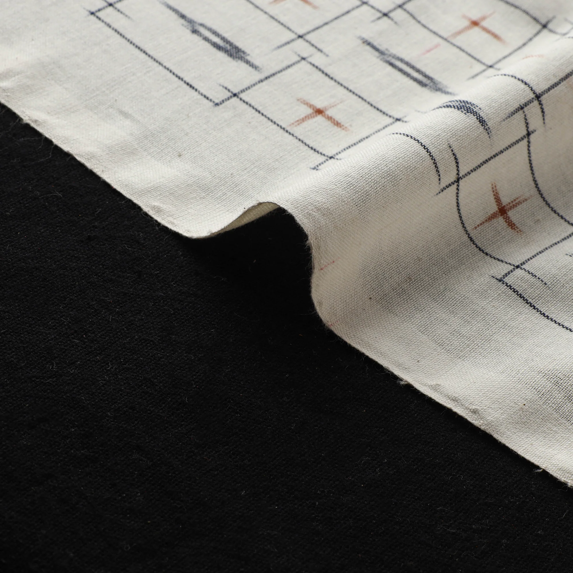 Pochampally Double Ikat Handloom Cotton Fabric 14 - Image 4