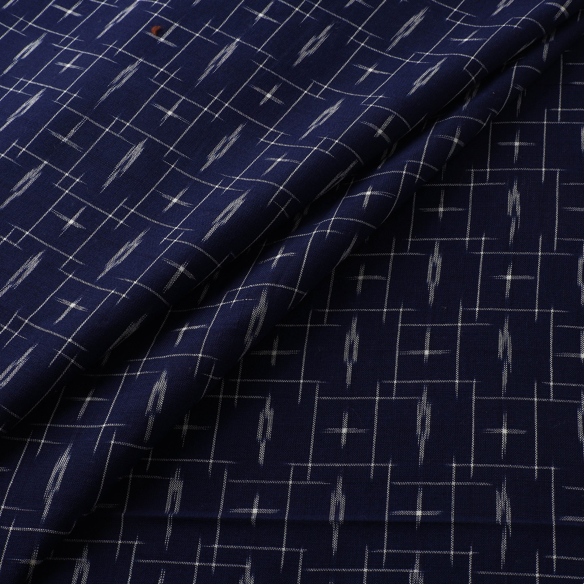 Pochampally Double Ikat Handloom Cotton Fabric 16 - Image 3