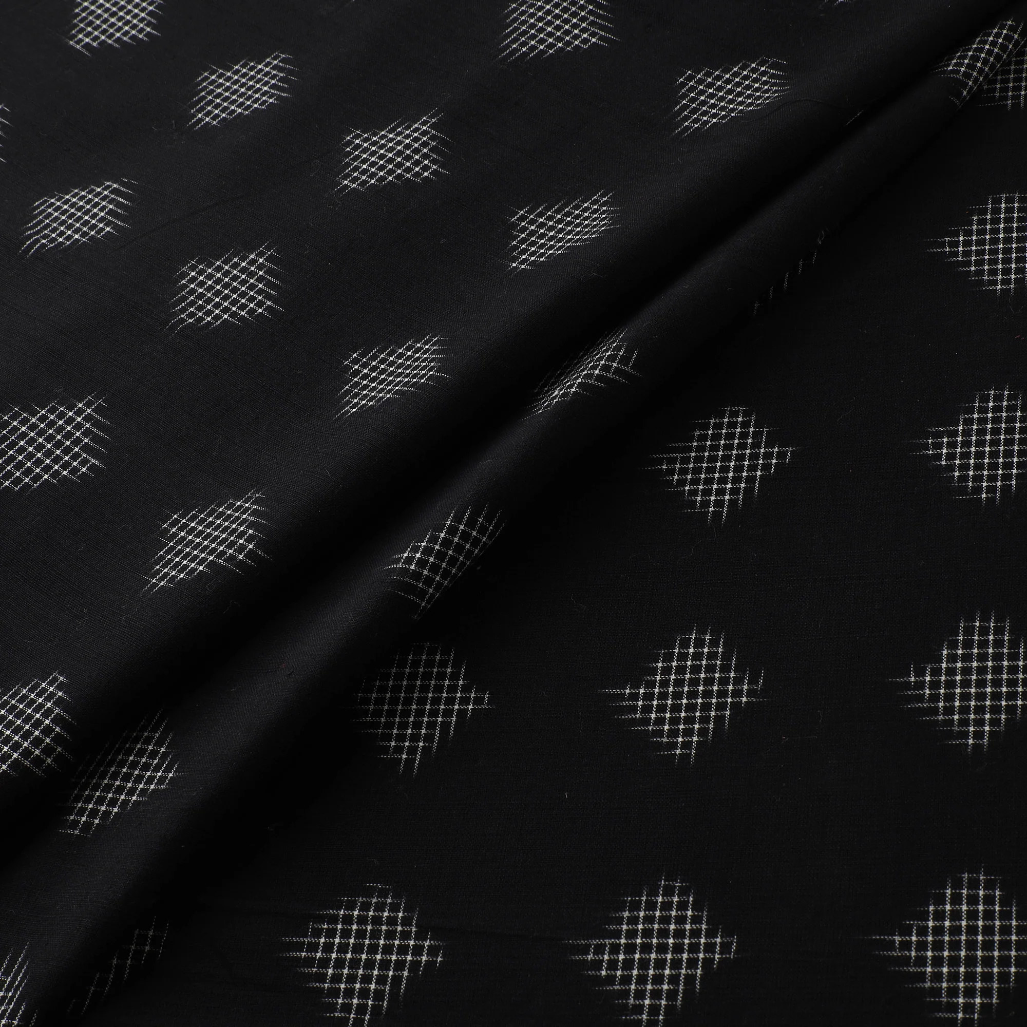 Pochampally Double Ikat Handloom Cotton Fabric 18 - Image 3