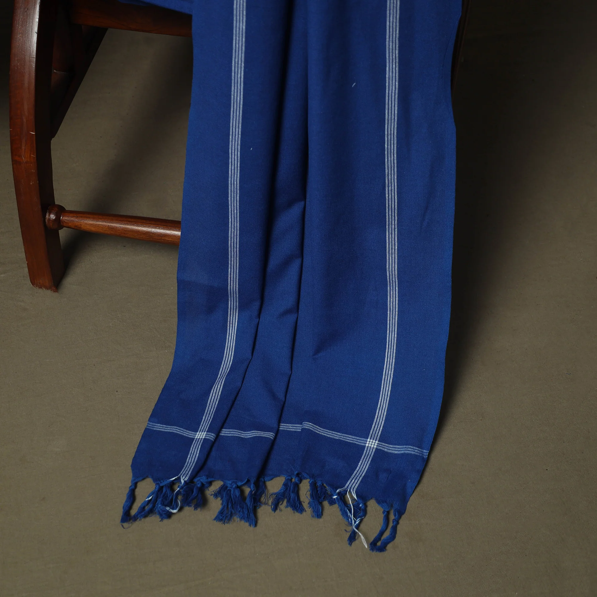 Black - Pochampally Ikat Weave Cotton 3pc Unstitched Dress Material Suit Set 11 - Image 4
