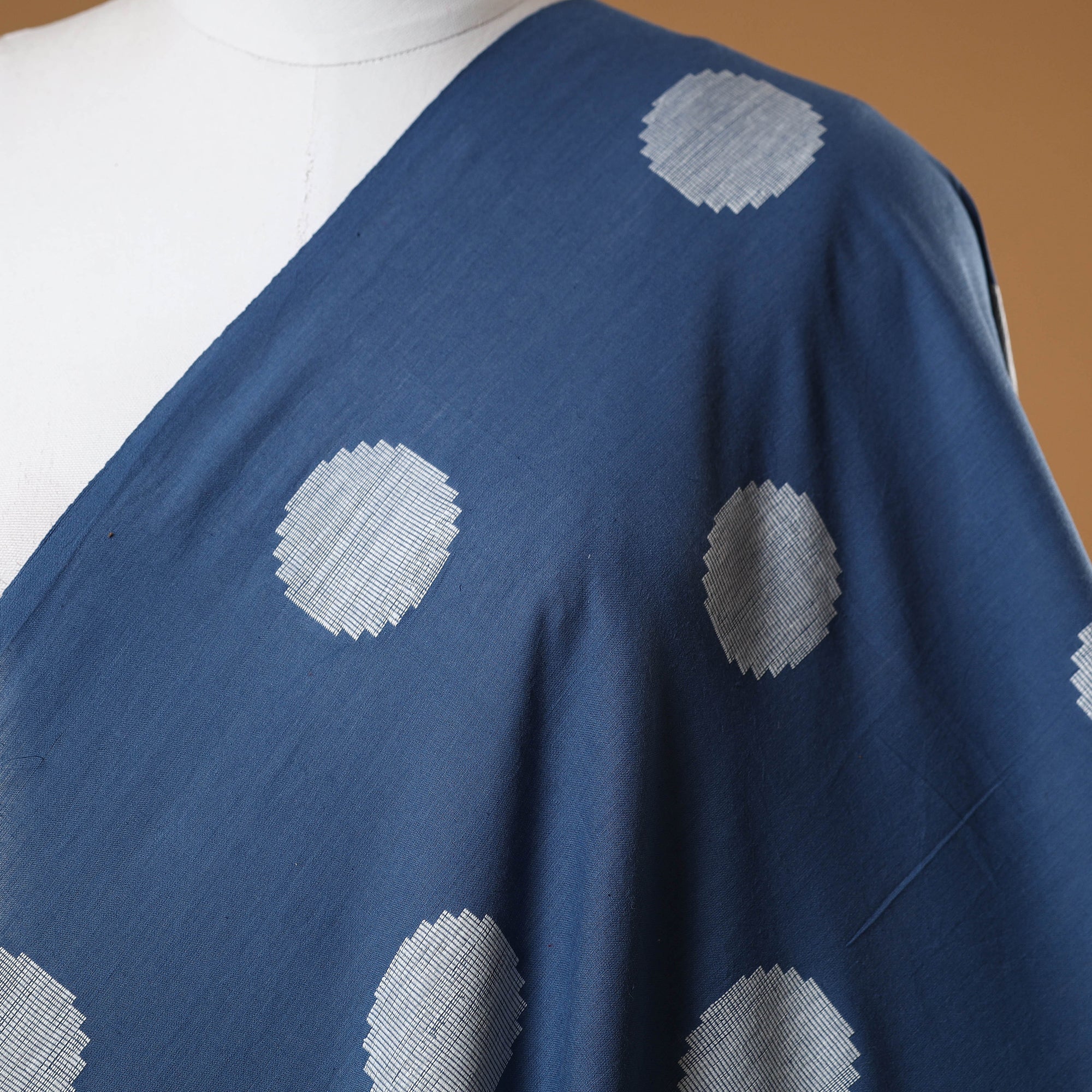 Blue - Prewashed Cotton Jacquard Fabric 01 - Image 2