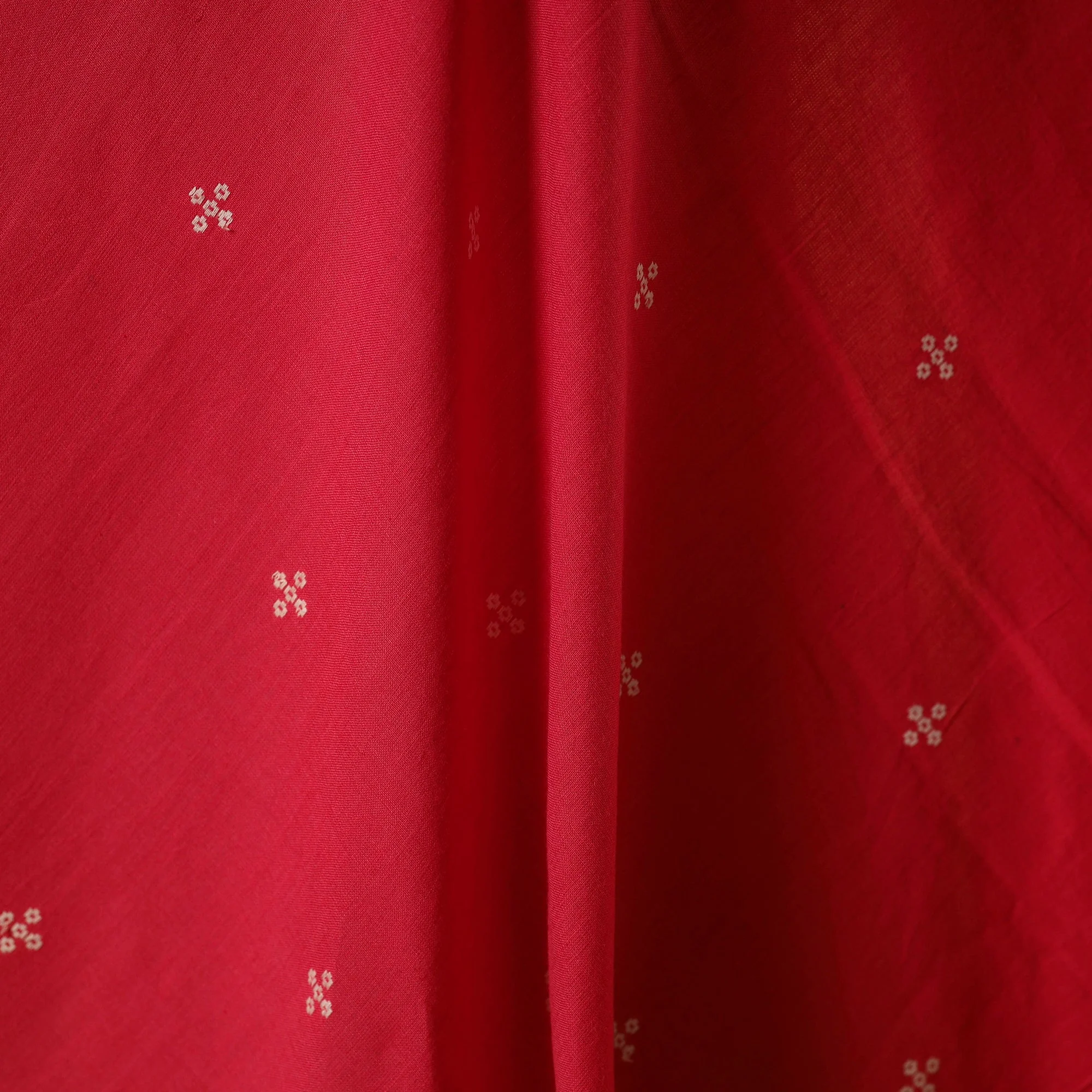 Red - Prewashed Cotton Jacquard Fabric 01 - Image 3