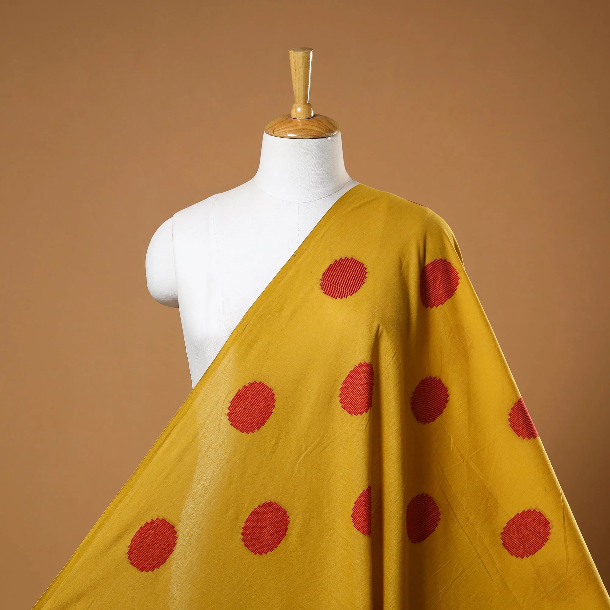 Yellow - Prewashed Cotton Jacquard Fabric 02