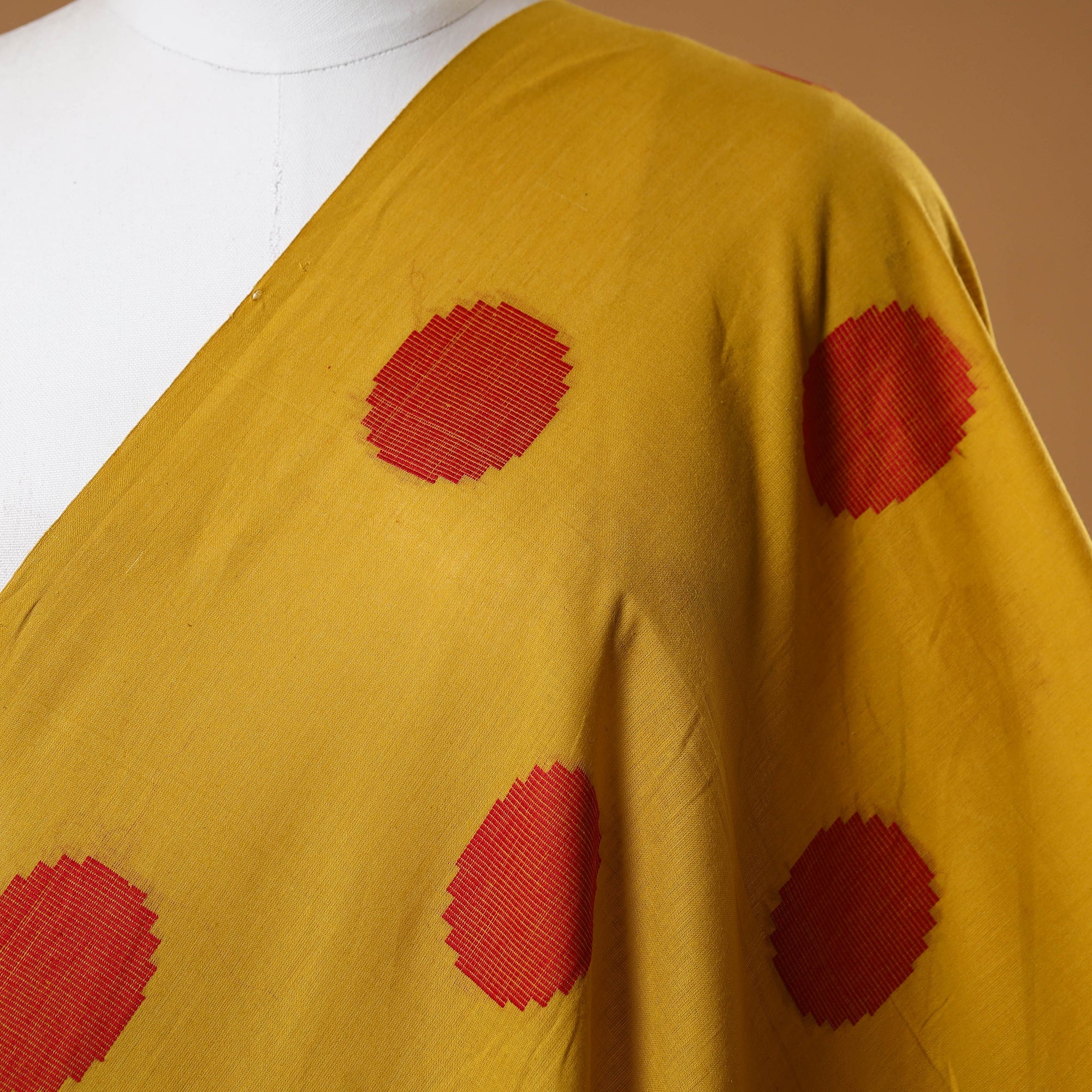 Yellow - Prewashed Cotton Jacquard Fabric 02 - Image 2