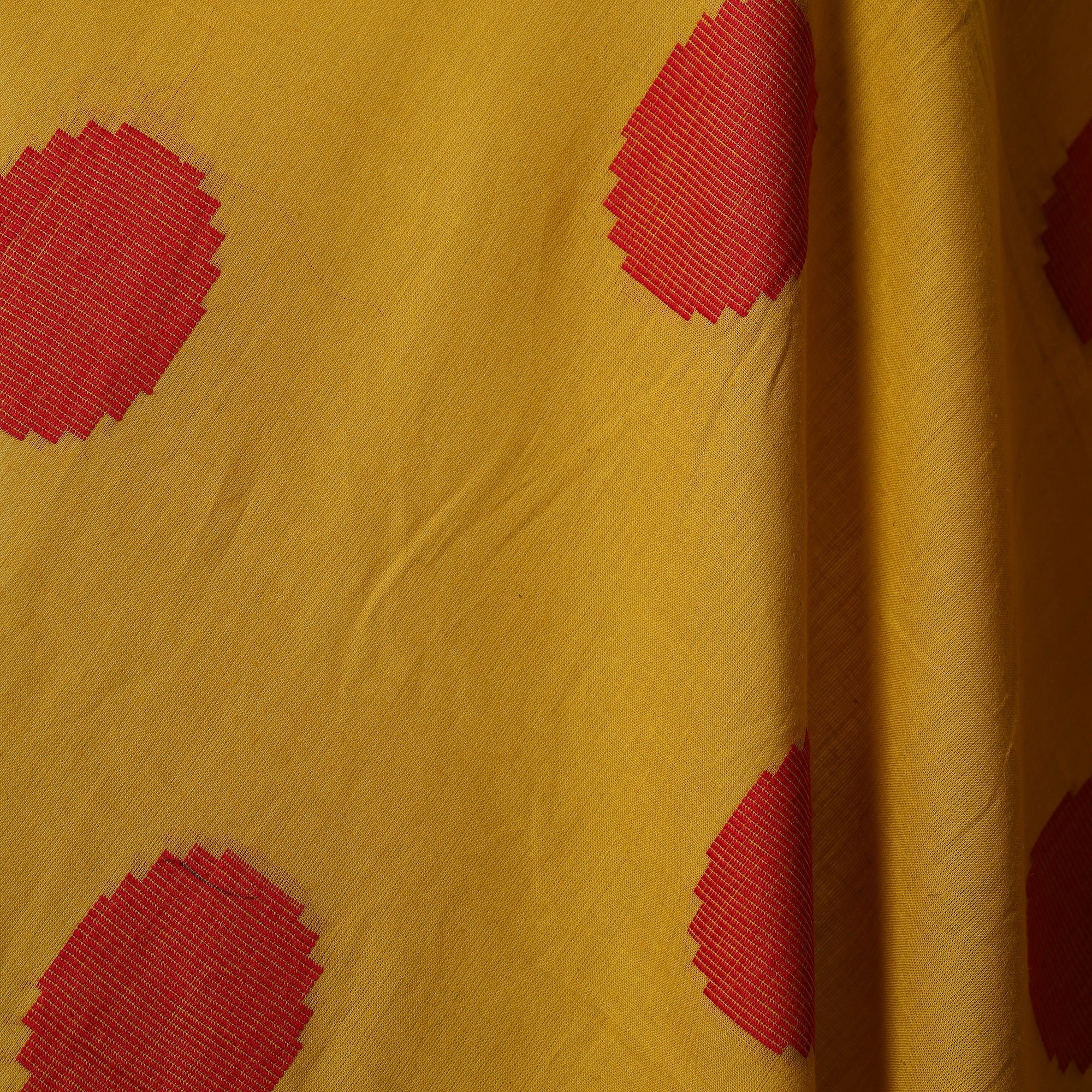 Yellow - Prewashed Cotton Jacquard Fabric 02 - Image 3