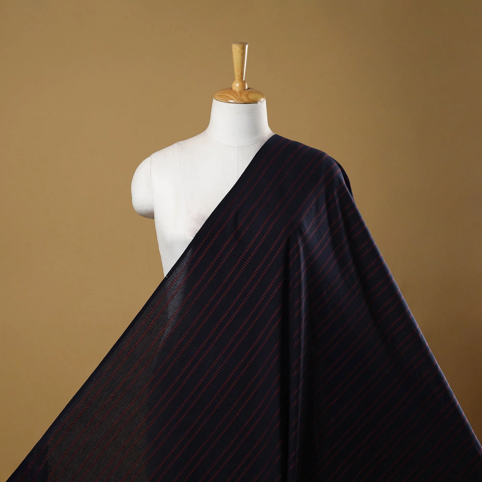 Blue - Prewashed Cotton Jacquard Fabric 04 - Image 2