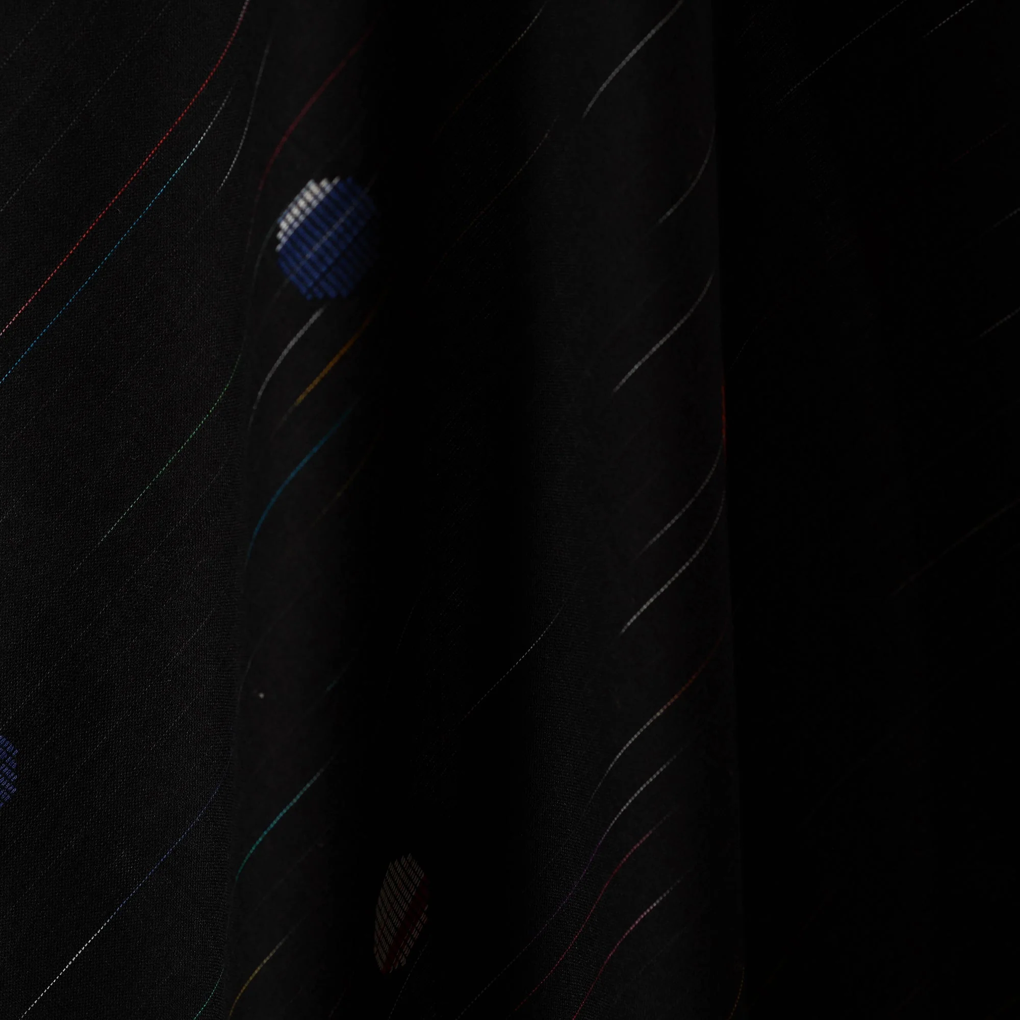 Black - Prewashed Cotton Jacquard Fabric 07 - Image 3