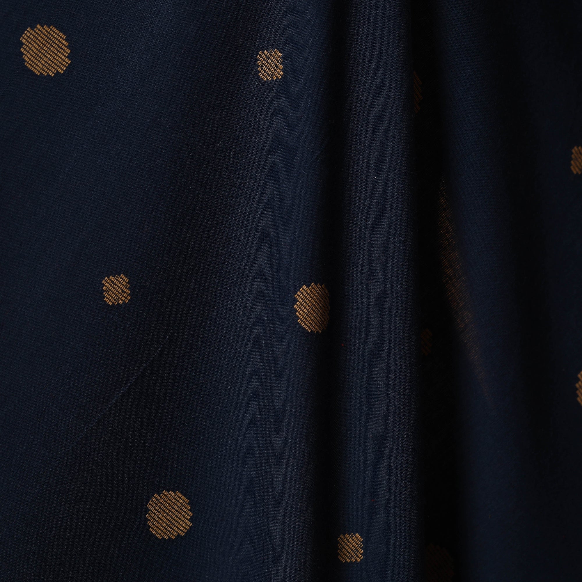 Blue - Prewashed Cotton Jacquard Weave Fabric 29 - Image 3