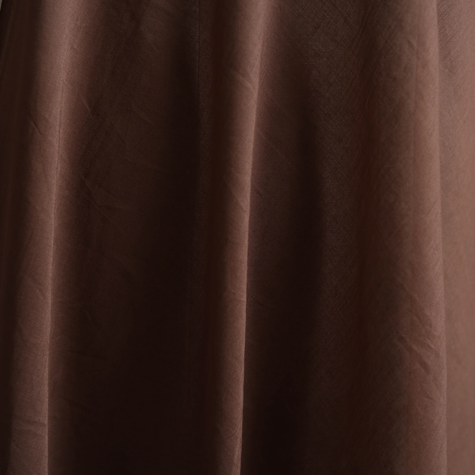 Brown - Prewashed Pure Mul Cotton Plain Fabric 42 - Image 3