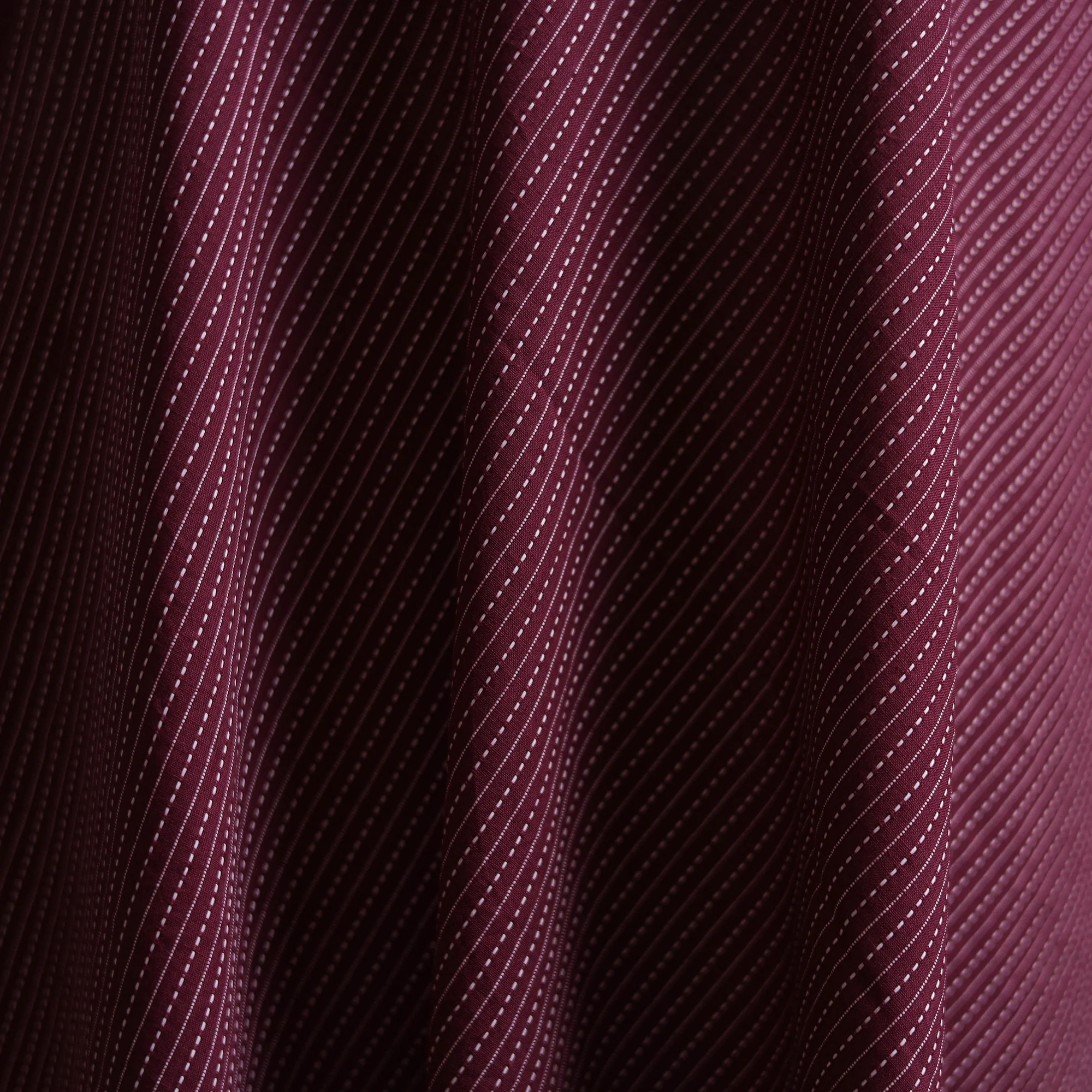 Purple - Prewashed Running Stitch Cotton Plain Fabric 25 - Image 3