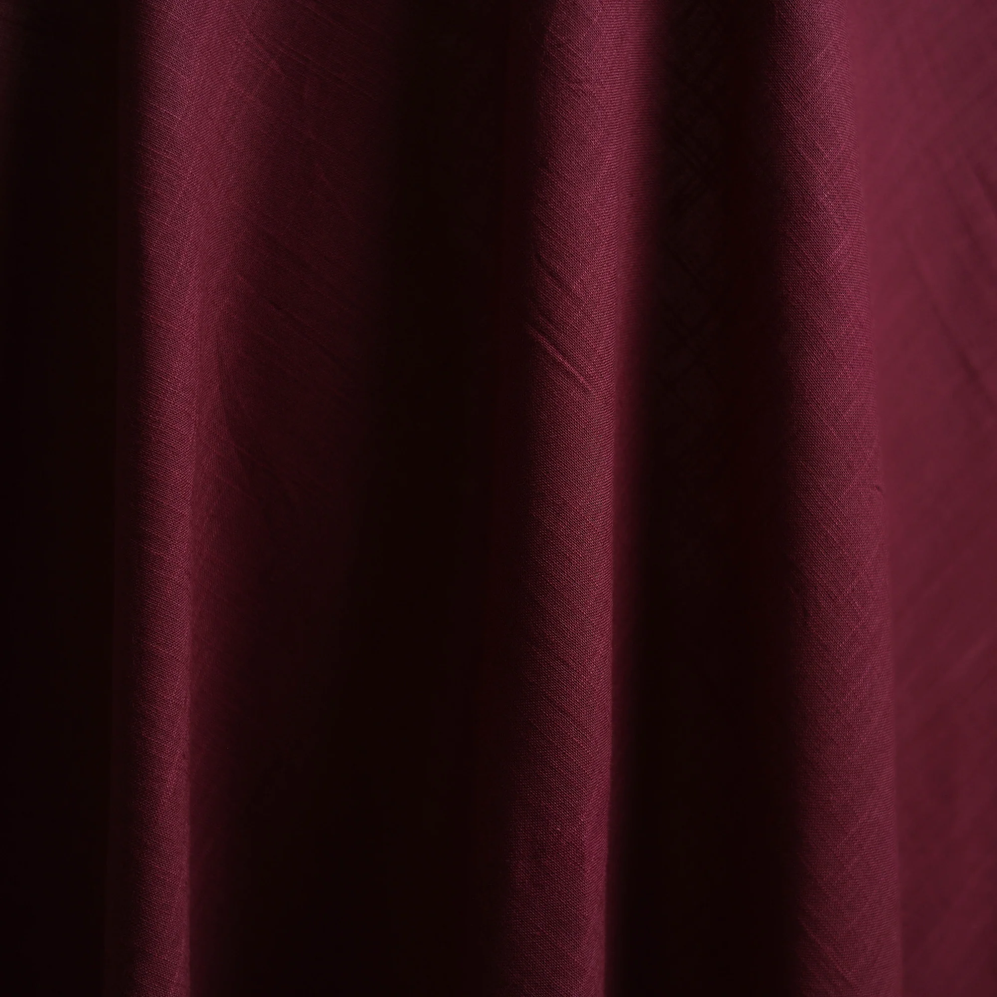 Purple - Prewashed Slub Cotton Plain Fabric 44 - Image 3