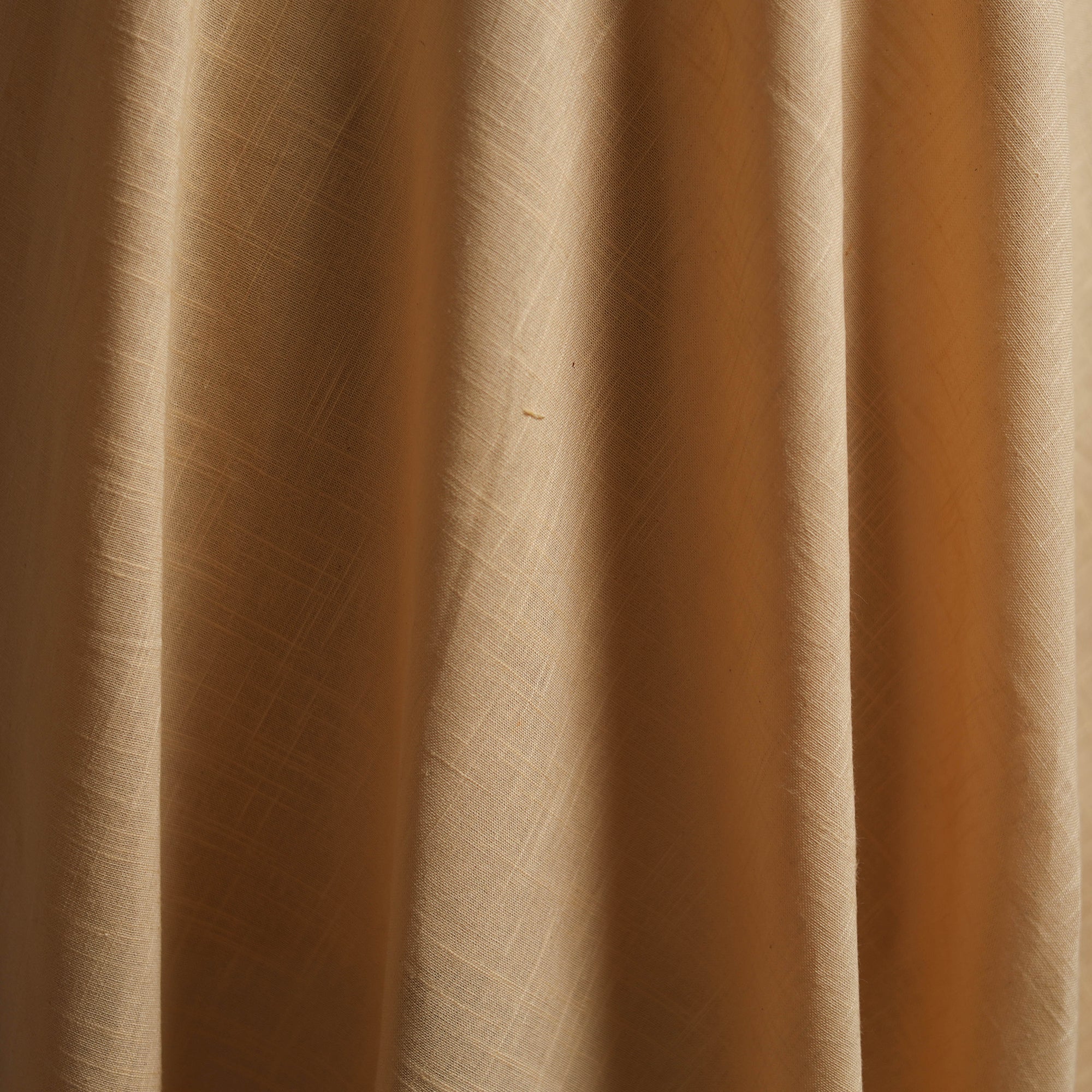 Beige - Prewashed Slub Cotton Plain Fabric 46 - Image 3